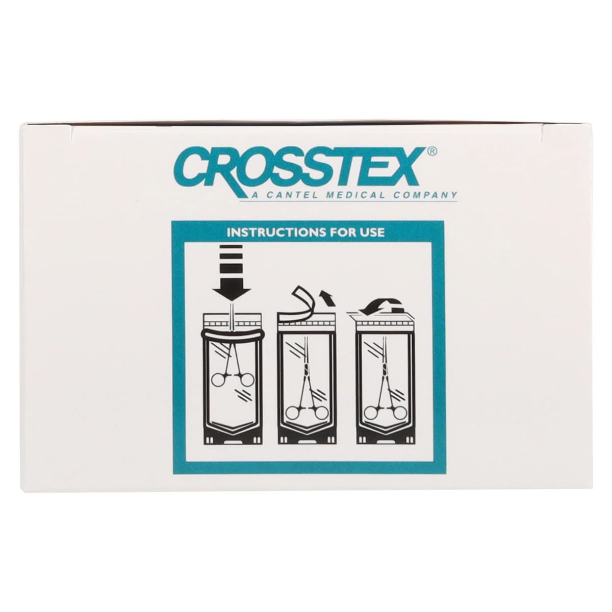 Crosstex Duo-Check Self-Seal Sterilization Pouches, 3-1/2" x 9", Blue Film, 200/Box thumbnail 3