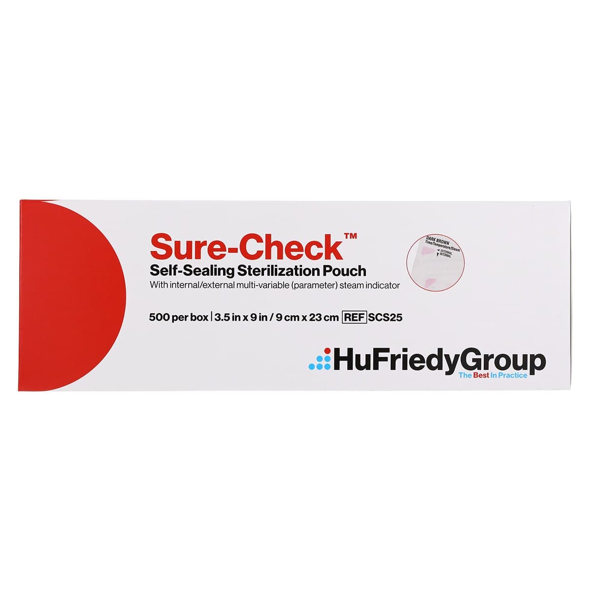 Crosstex Sure-Check Self-Seal Sterilization Pouches, 3.5" x 9", 500/Box, SCS25 thumbnail 5