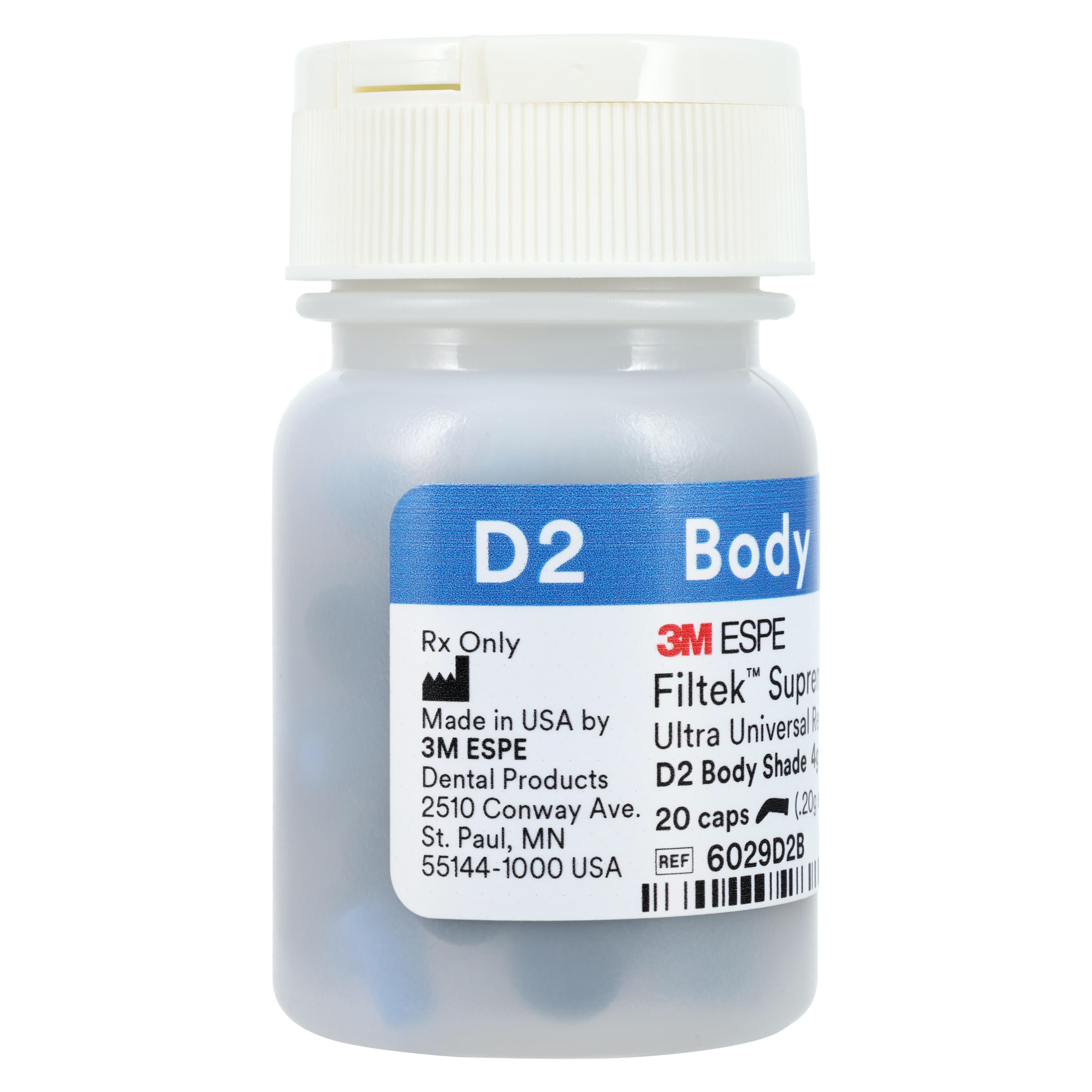 Filtek Supreme Ultra Universal Restorative Capsules, D2 Body, 0.2 g, 20/Pk, 6029D2B thumbnail 4