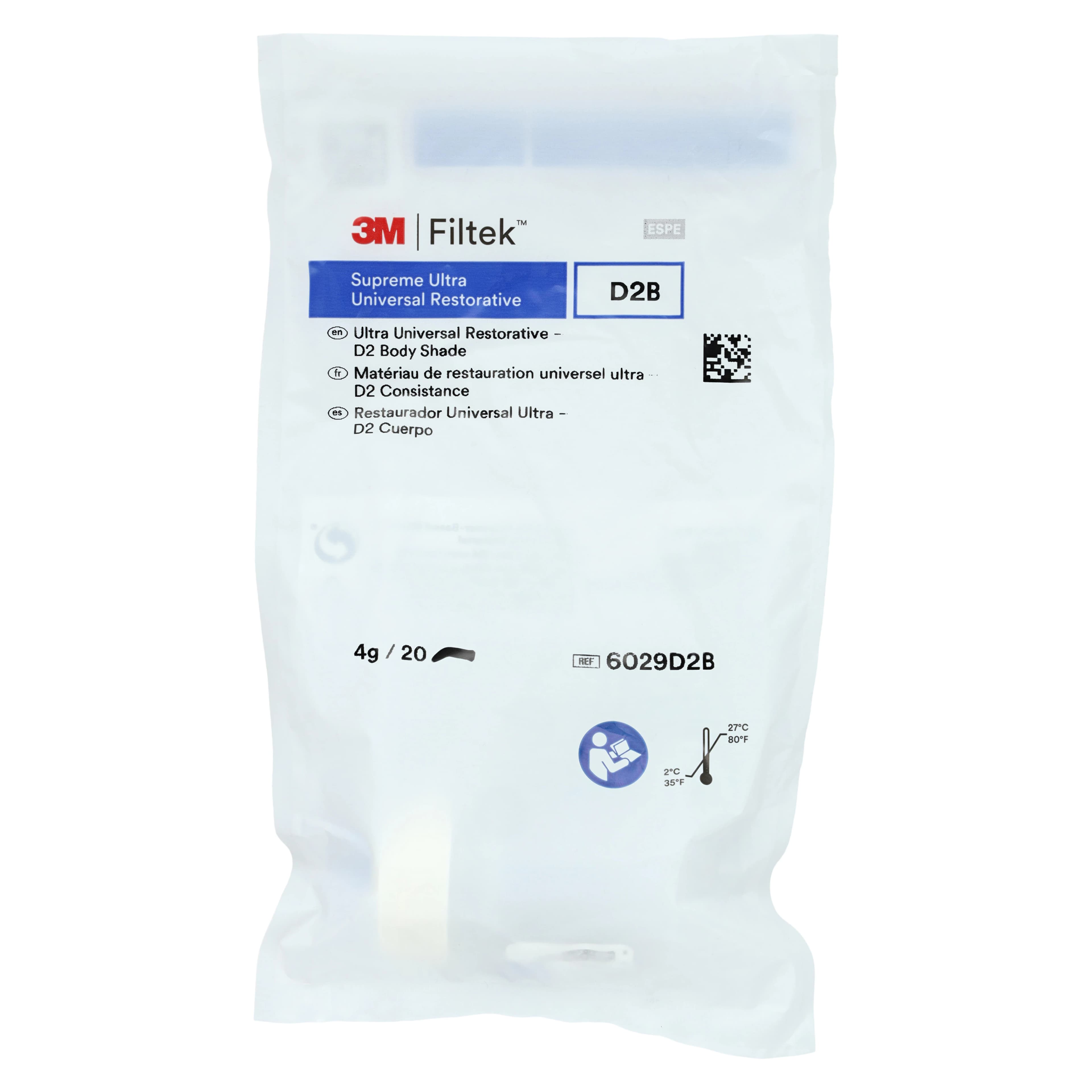 Filtek Supreme Ultra Universal Restorative Capsules, D2 Body, 0.2 g, 20/Pk, 6029D2B thumbnail 5