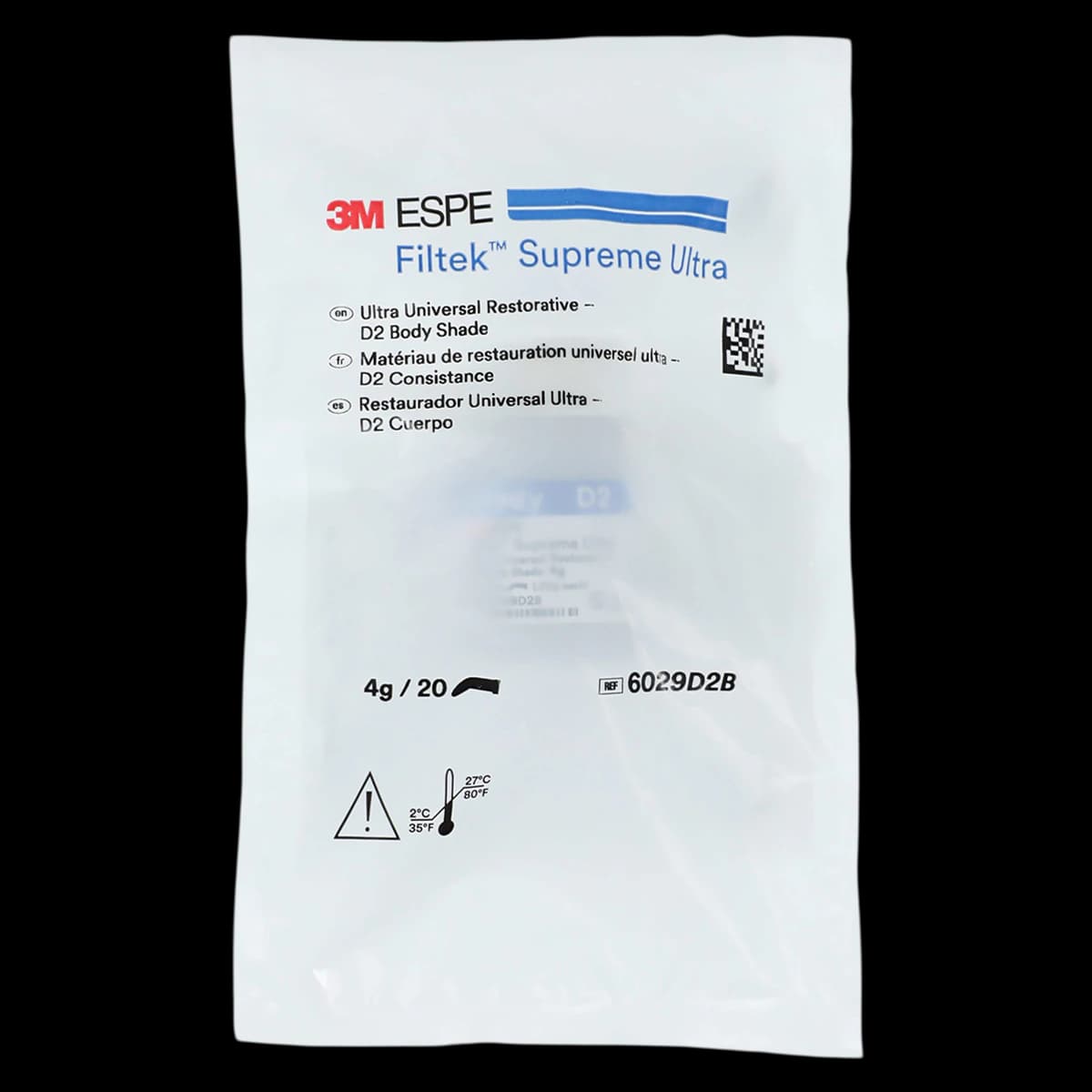 Filtek Supreme Ultra Universal Restorative Capsules, D2 Body, 0.2 g, 20/Pk, 6029D2B - Filtek Supreme Ultra Universal Capsules D2 Body 20Pk - Image 1