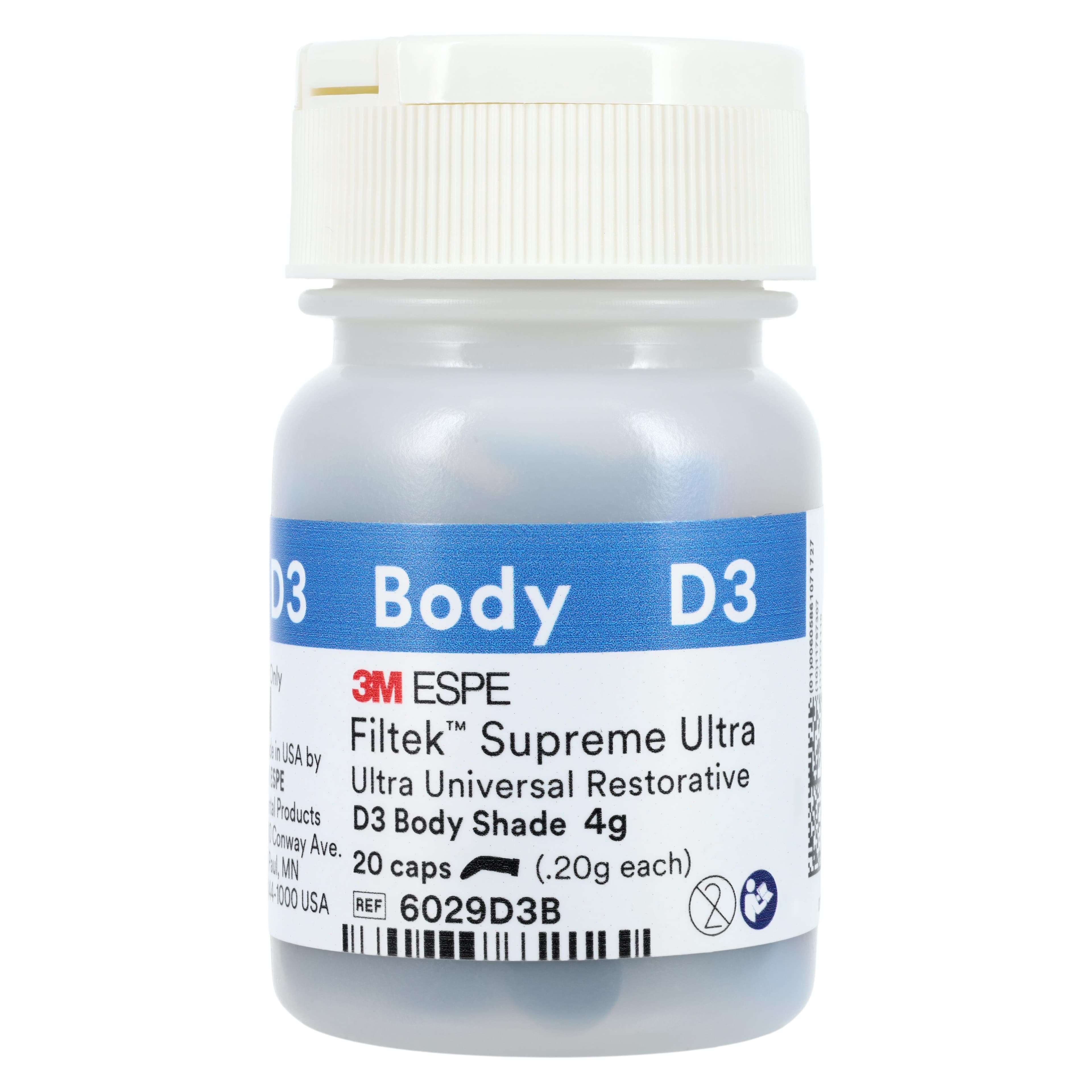 Filtek Supreme Ultra Universal Restorative Capsules, D3 Body, 0.2 g, 20/Pk, 6029D3B thumbnail 3
