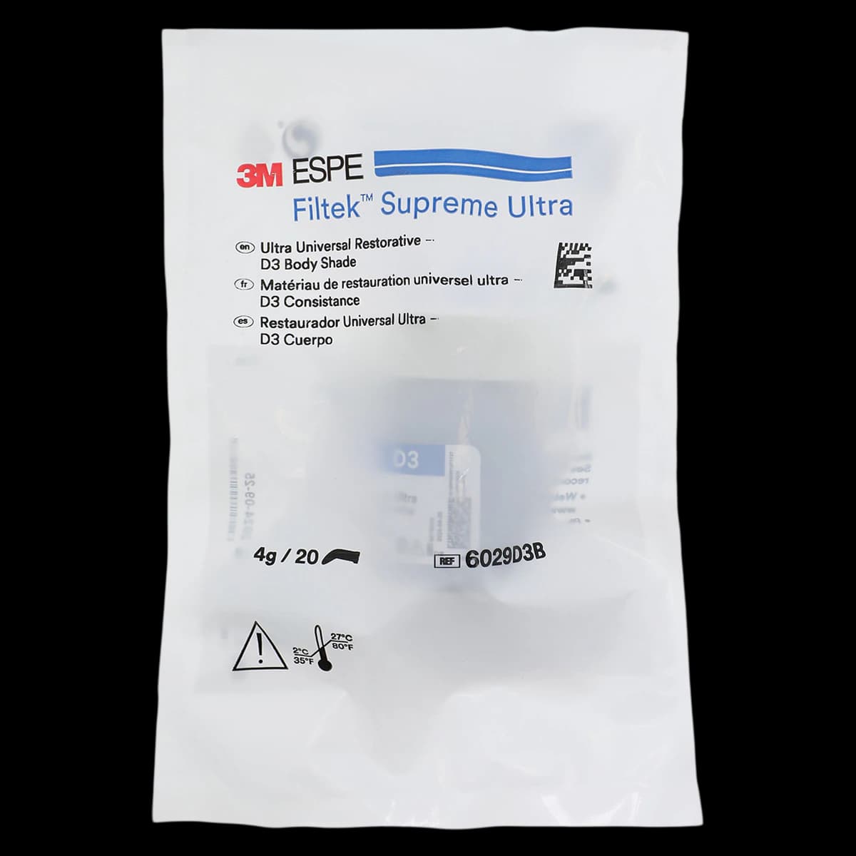 Filtek Supreme Ultra Universal Restorative Capsules, D3 Body, 0.2 g, 20/Pk, 6029D3B - Filtek Supreme Ultra Universal Capsules D3 Body 20Pk - Image 1