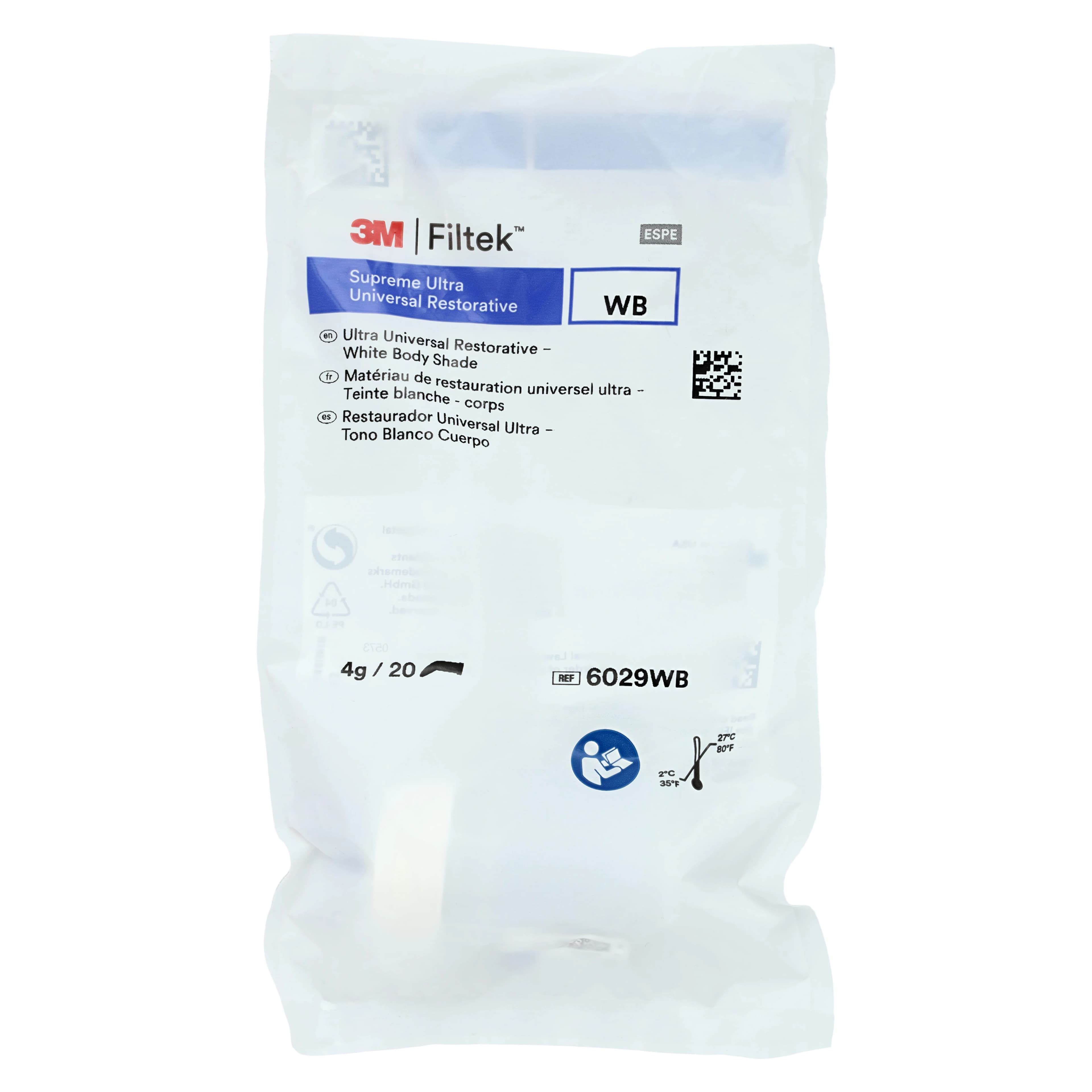 3M Filtek Supreme Ultra Universal Restorative Capsules, White Body (WB), 0.2 g, 20/Pk, 6029WB thumbnail 5