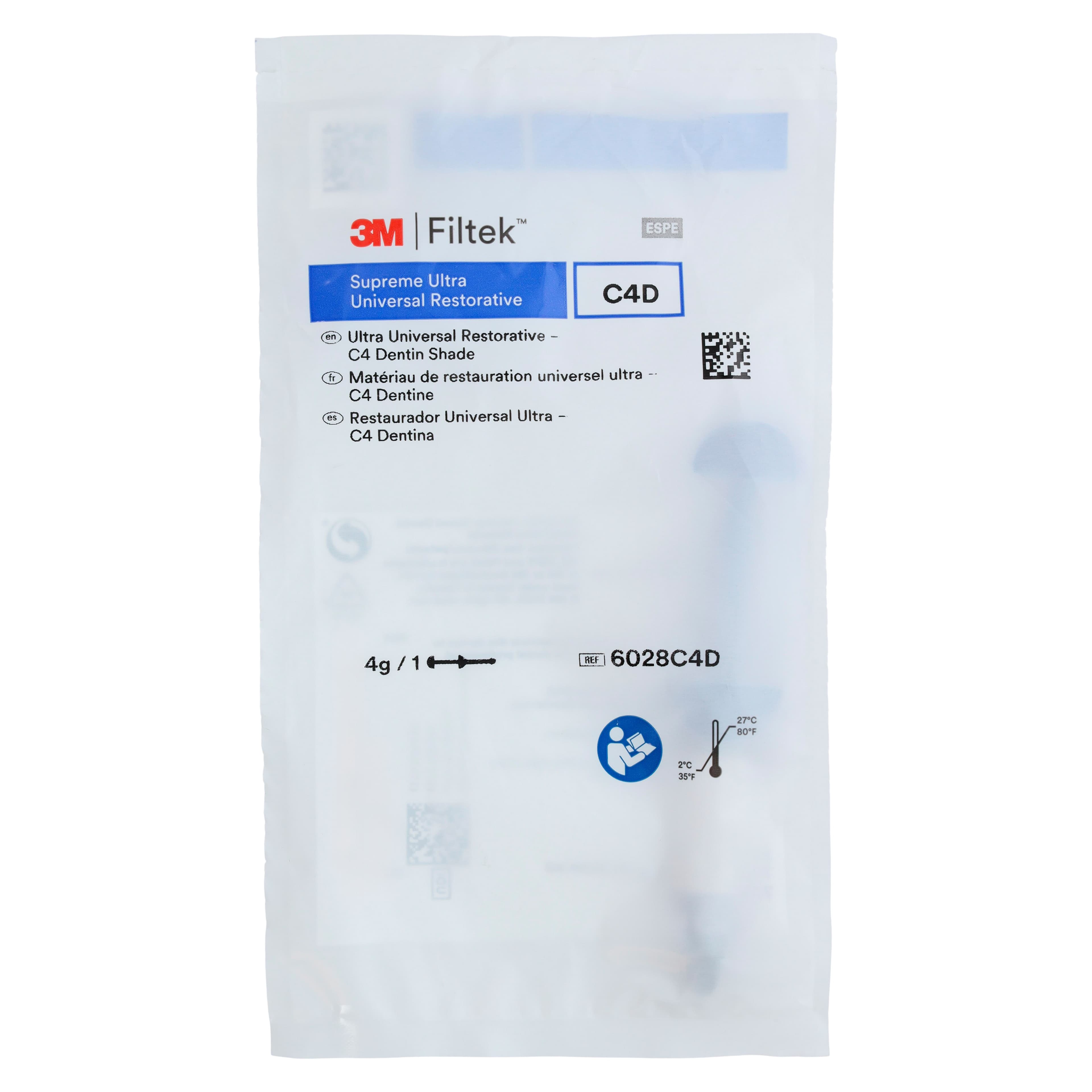Filtek Supreme Ultra Universal Restorative Syringe, C4 Dentin, 4 g, 6028C4D thumbnail 4