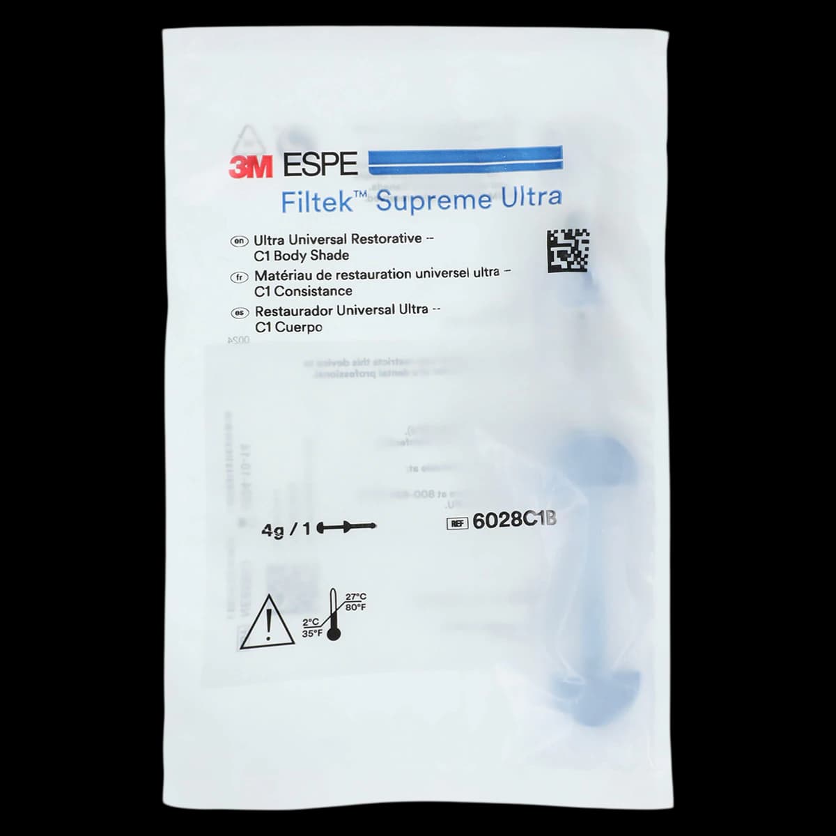 3M Filtek Supreme Ultra Universal Restorative Syringe Refill, C1 Body, 4 g, 6028C1B - Filtek Supreme Ultra Universal Syringe 4gm C1 Body - Image 1