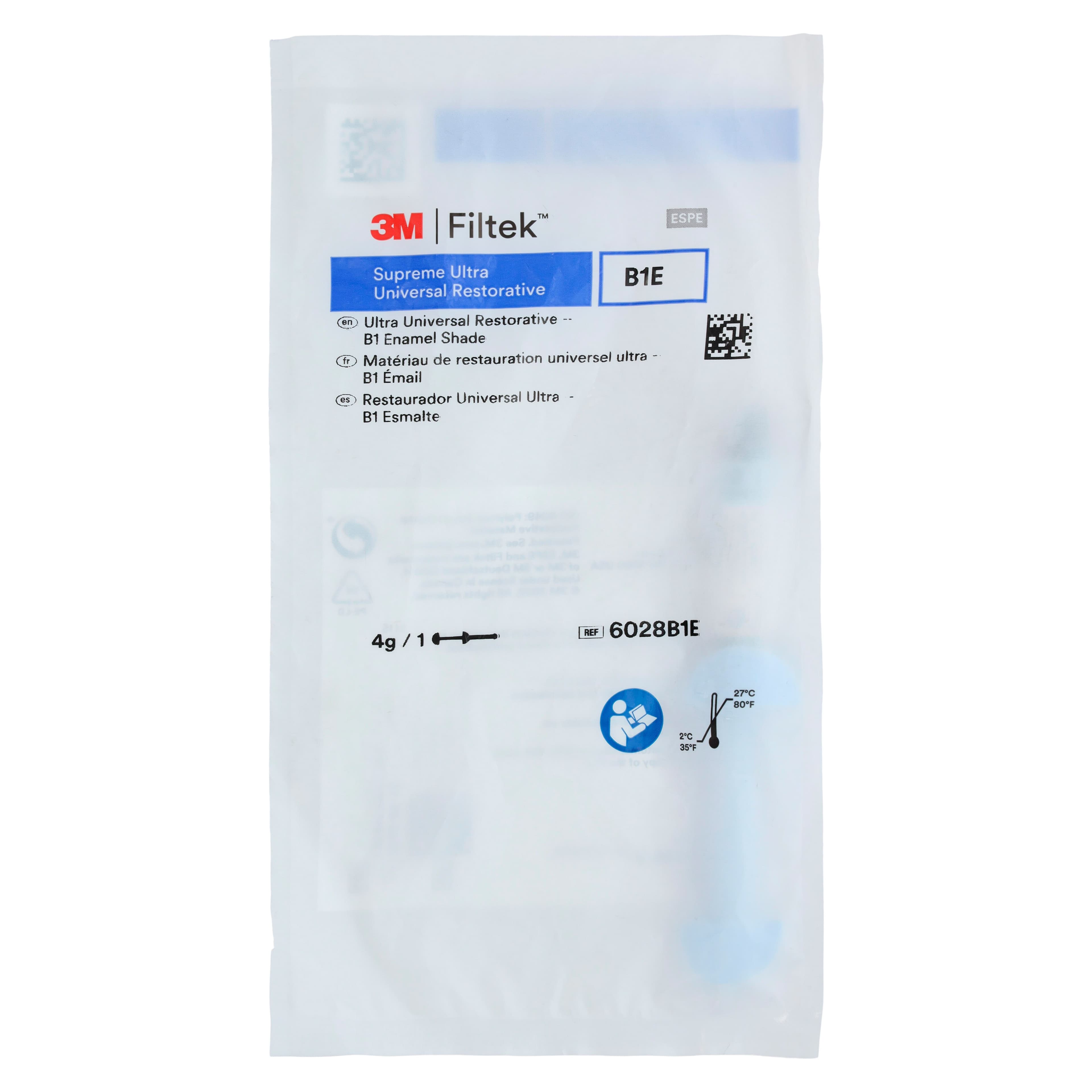 Filtek Supreme Ultra Universal Restorative Composite, B1 Enamel, 4 g Syringe Refill, 6028B1E thumbnail 4