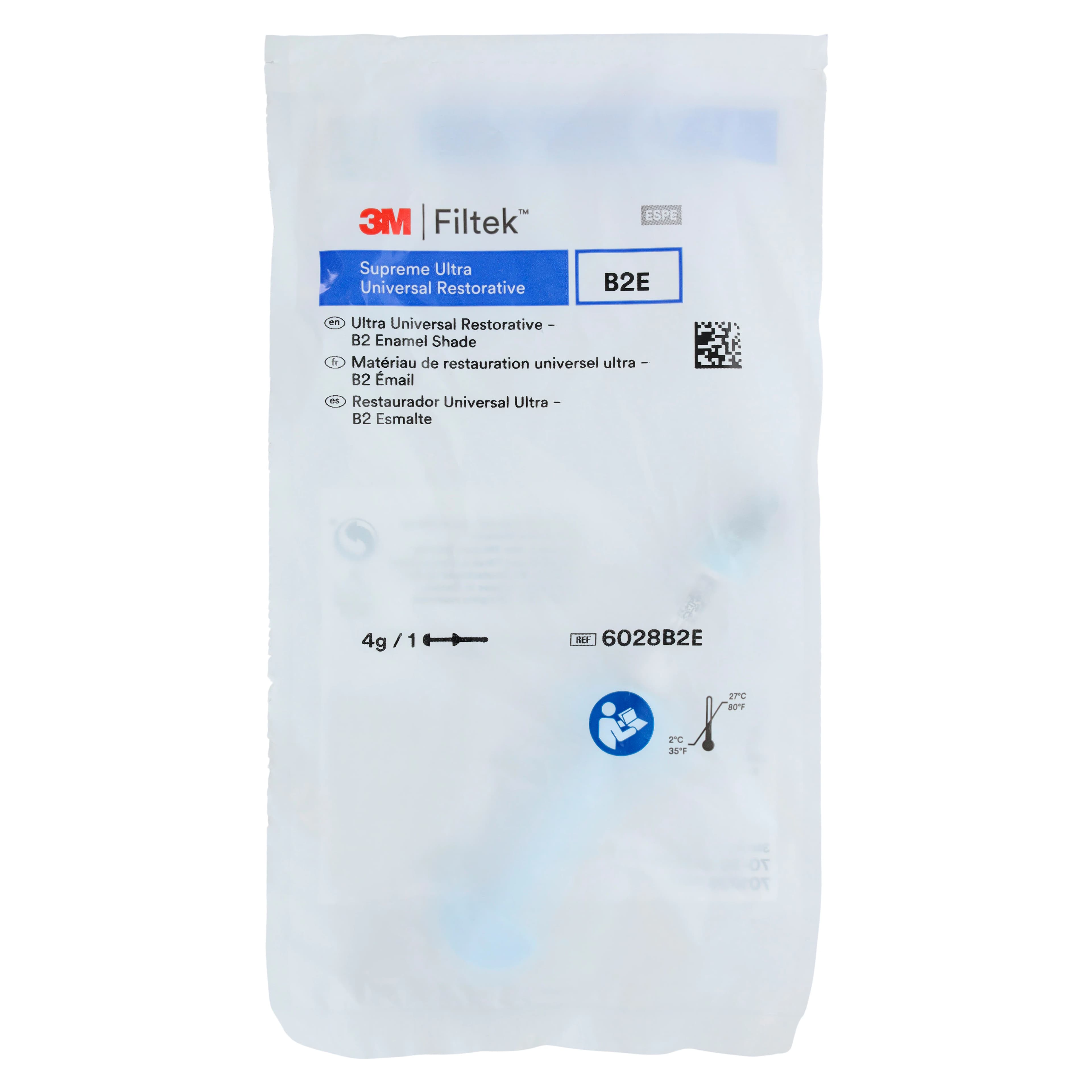 Filtek Supreme Ultra Universal Restorative Syringe, B2 Enamel, 4 g, 1/Pk, 6028B2E thumbnail 3