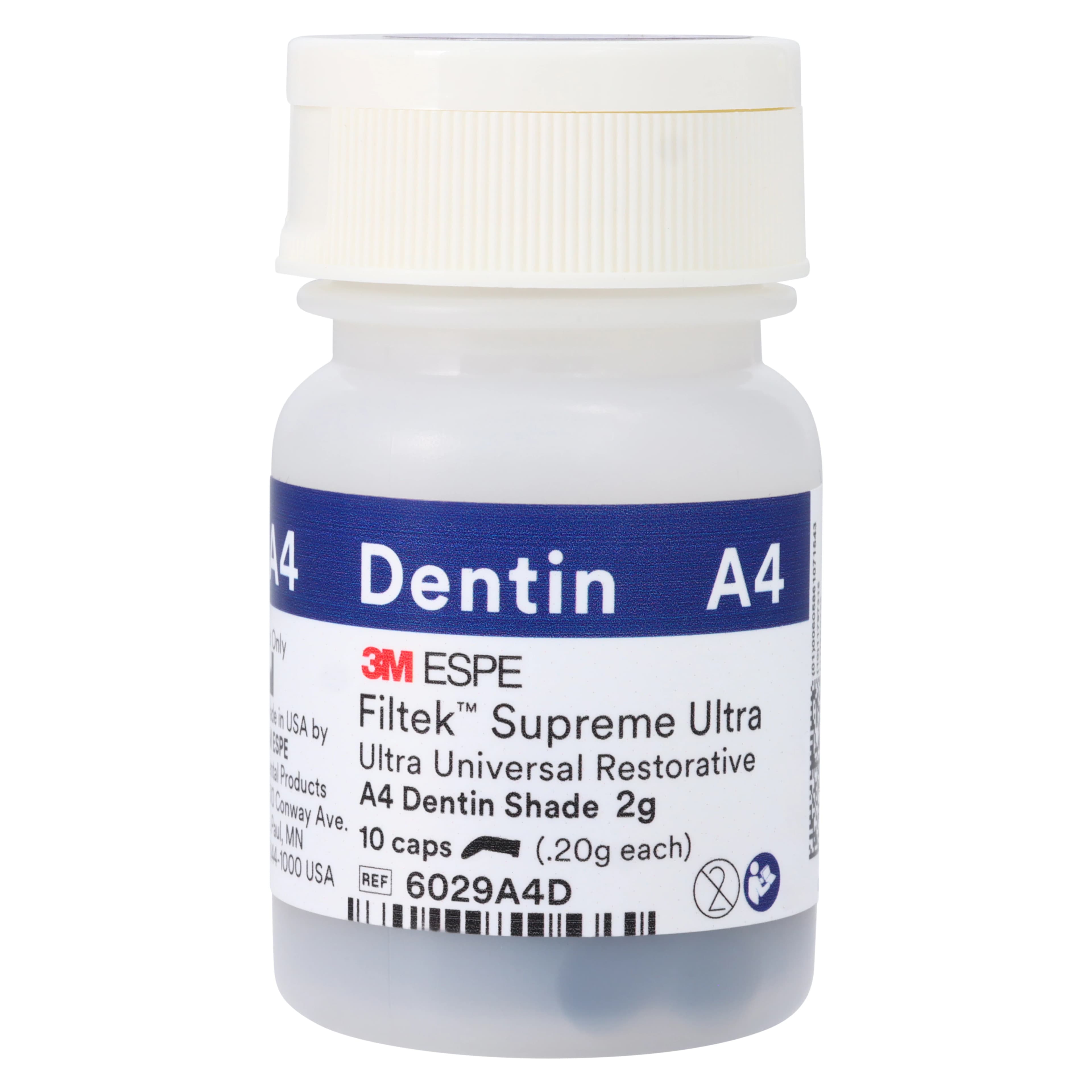 3M Filtek Supreme Ultra Universal Restorative Capsules, A4 Dentin, 0.2 g, 10/Pk, 6029A4D thumbnail 3