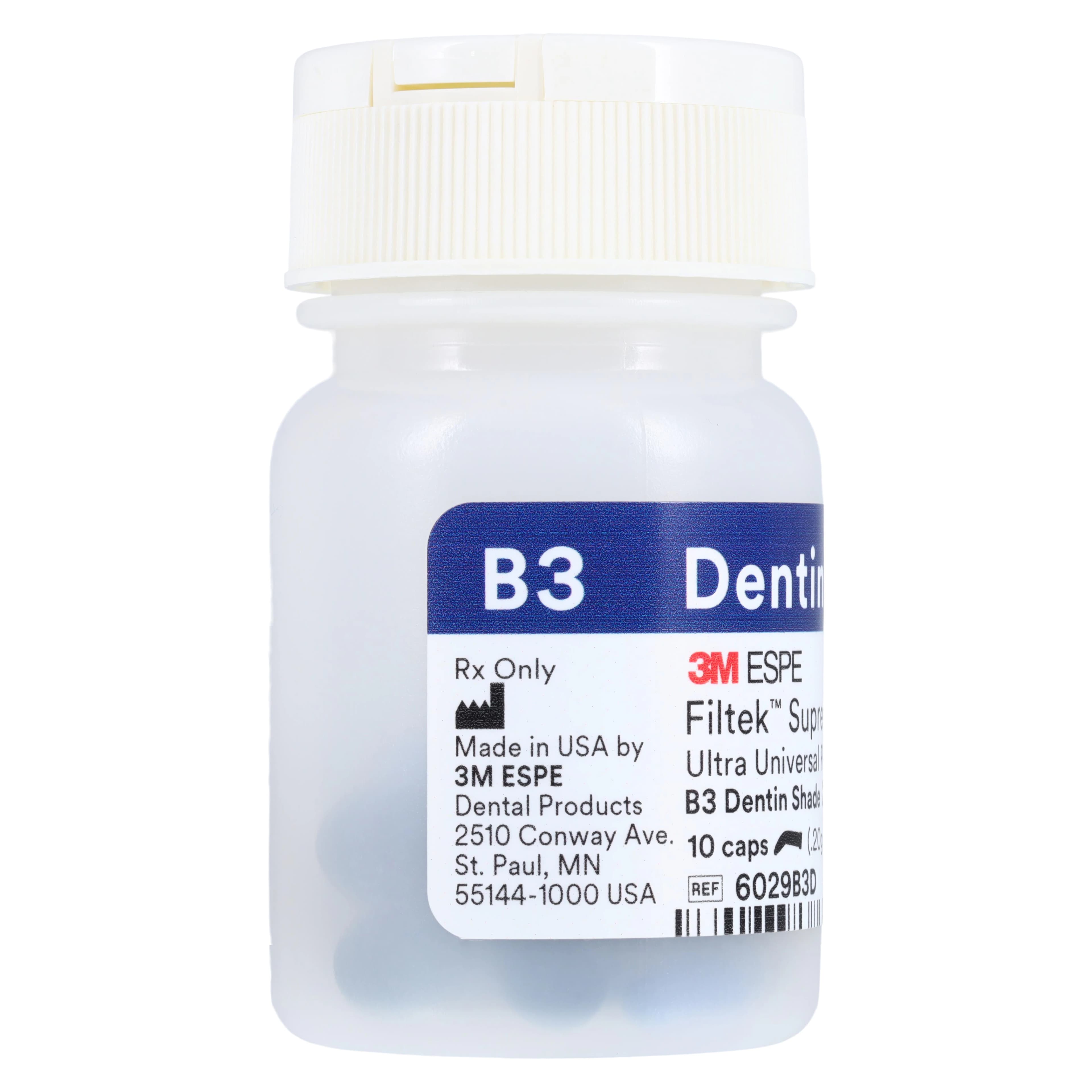 Filtek Supreme Ultra Universal Restorative Capsules, B3 Dentin, 0.2 g, 10/Pk, 6029B3D thumbnail 4