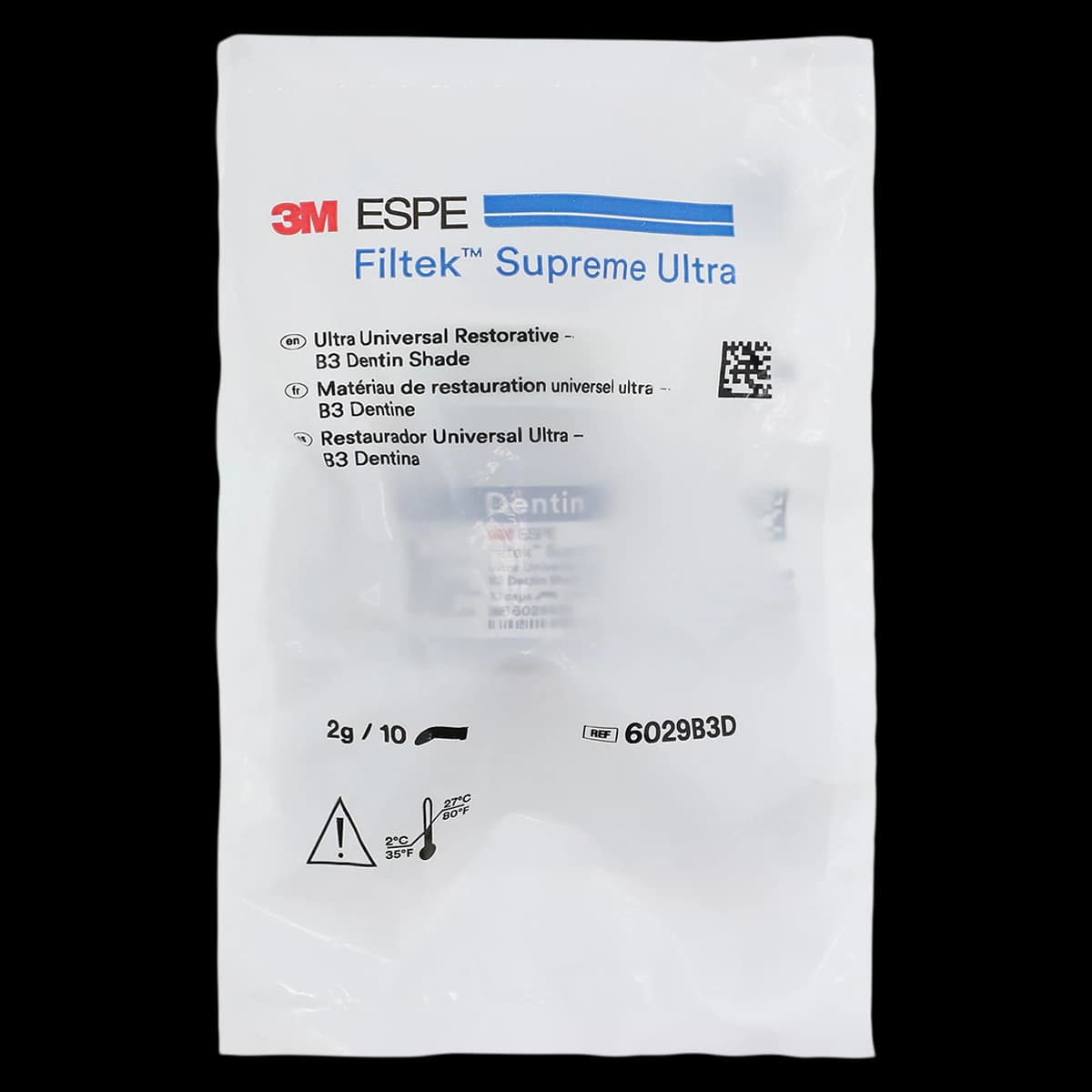Filtek Supreme Ultra Universal Restorative Capsules, B3 Dentin, 0.2 g, 10/Pk, 6029B3D - Filtek Supreme Ultra Universal Capsules B3 Dentin 10Pk - Image 1