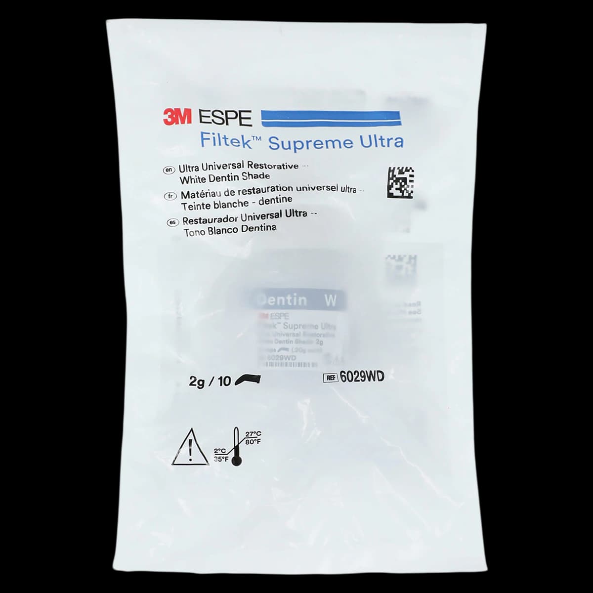 3M Filtek Supreme Ultra Universal Restorative Capsules, White Dentin (WD), 0.2 g, 10/Pk, 6029WD - Filtek Supreme Ultra Universal Capsules W Dentin 10Pk - Image 1