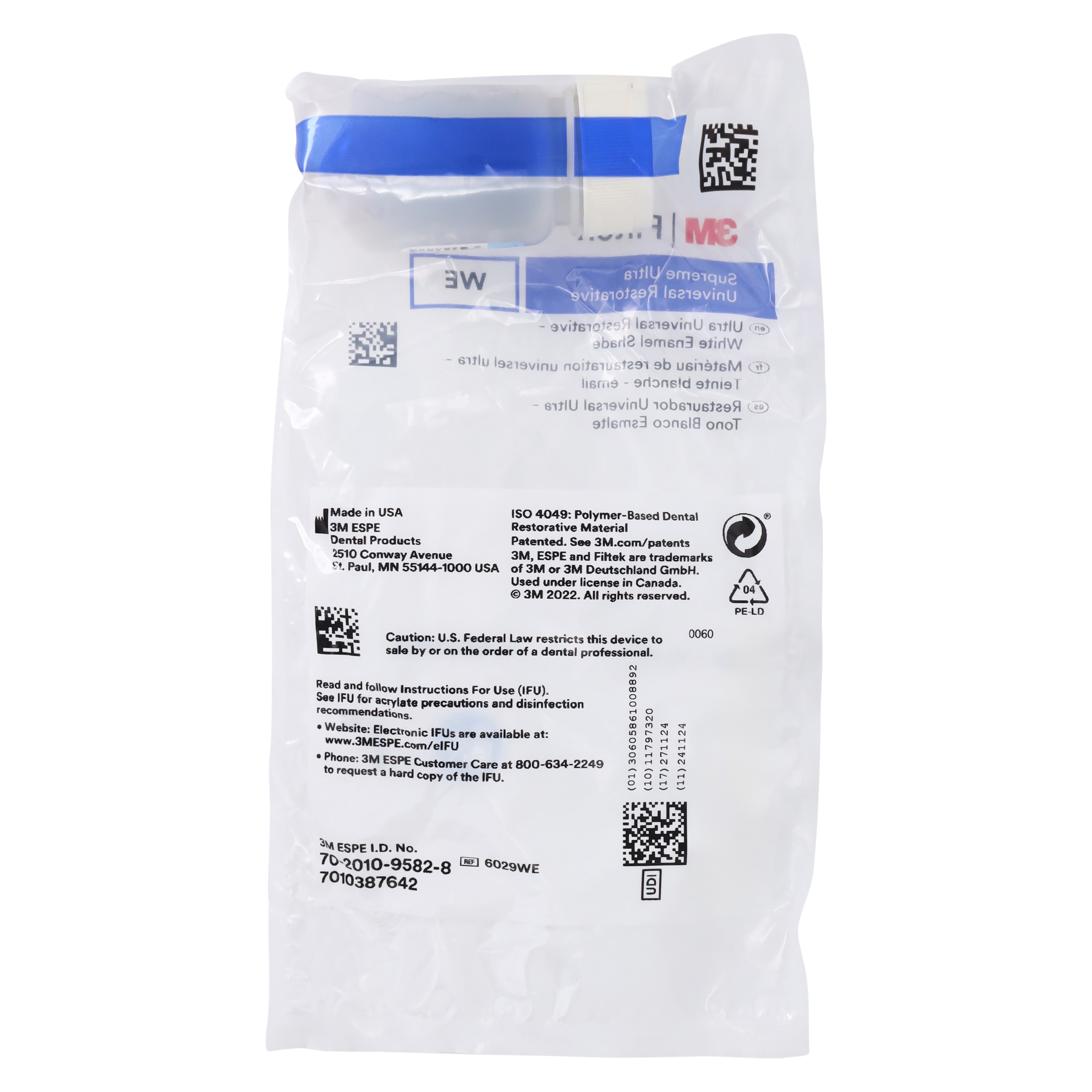 3M Filtek Supreme Ultra Universal Restorative Capsules, White Enamel (WE), 0.2 g, 10/Pk, 6029WE thumbnail 6
