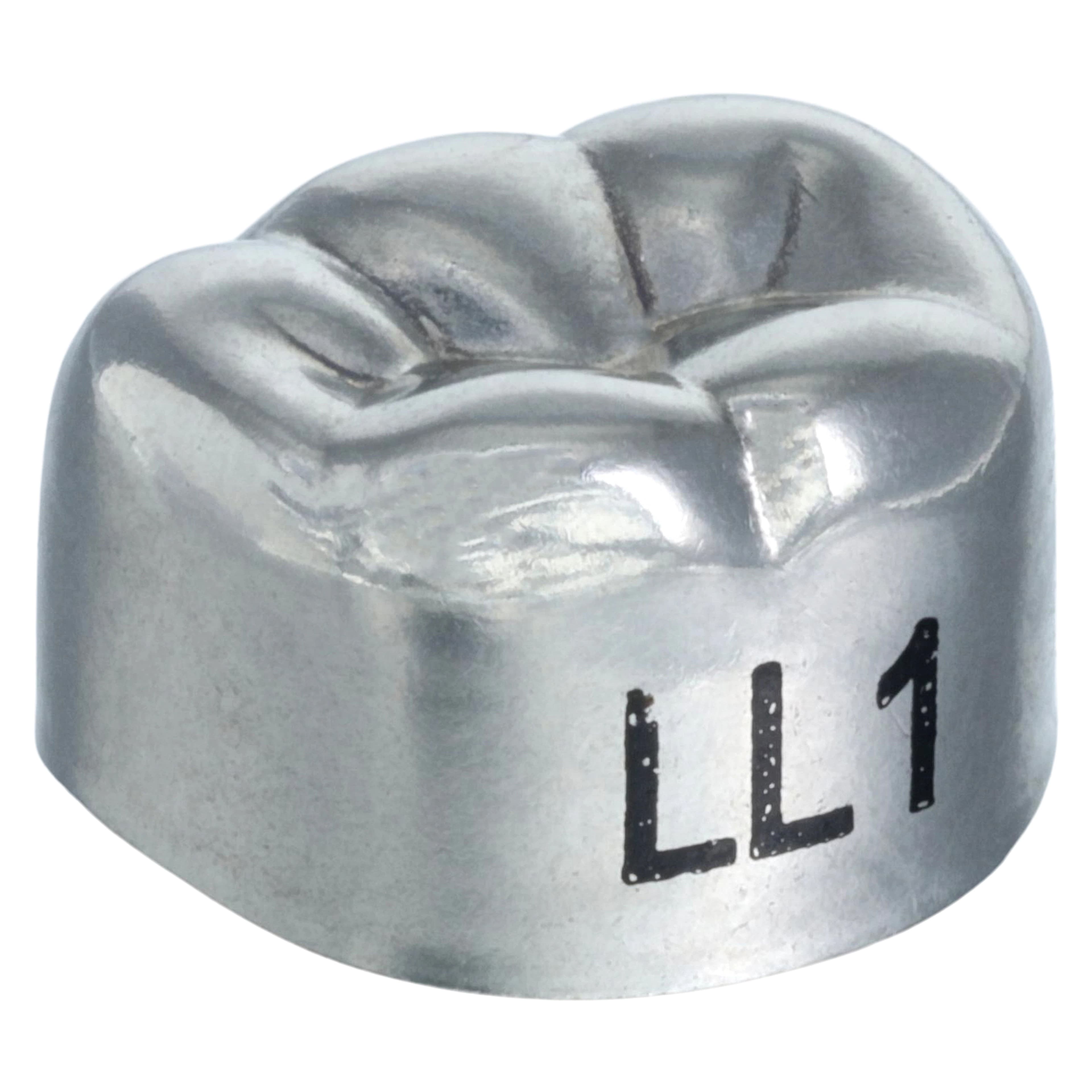 3M Unitek Stainless Steel Primary Second Molar Crown, Lower Left, Size 1 (2LL1), 5/Box, 900231 thumbnail 3