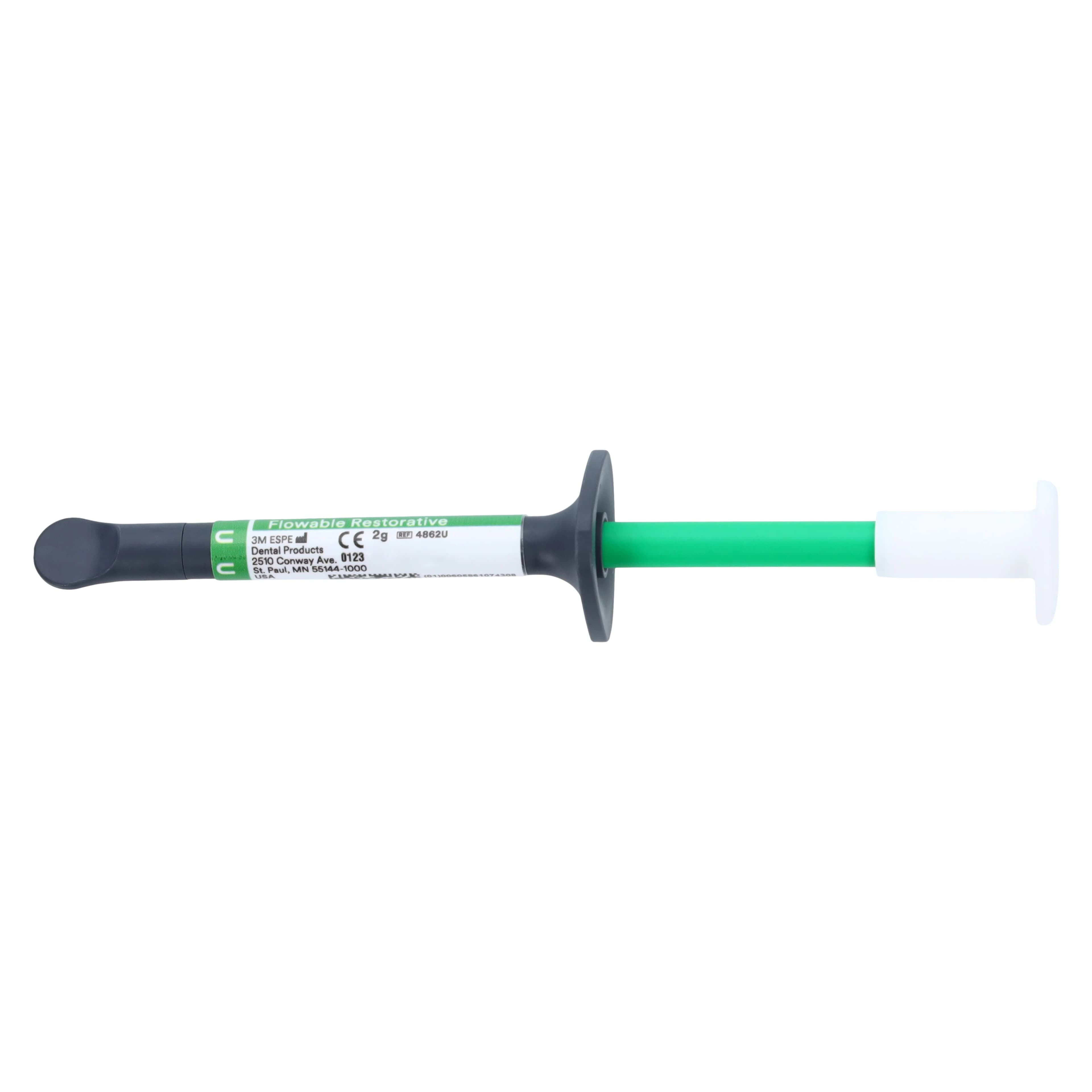 3M Filtek Bulk Fill Flowable Restorative, Universal Shade, 2 g Syringe Refill, 2/Pkg, 4862U thumbnail 3