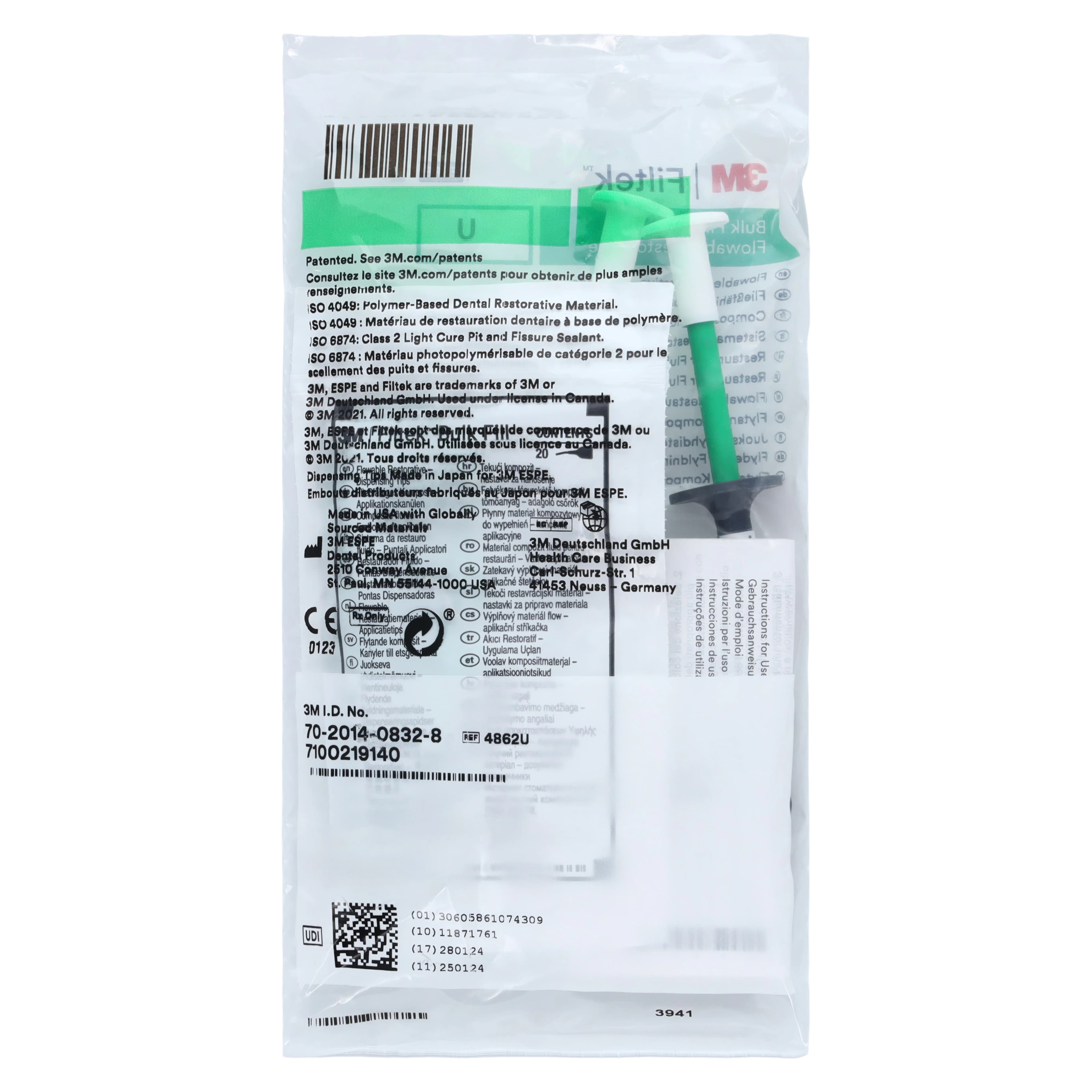 3M Filtek Bulk Fill Flowable Restorative, Universal Shade, 2 g Syringe Refill, 2/Pkg, 4862U thumbnail 9