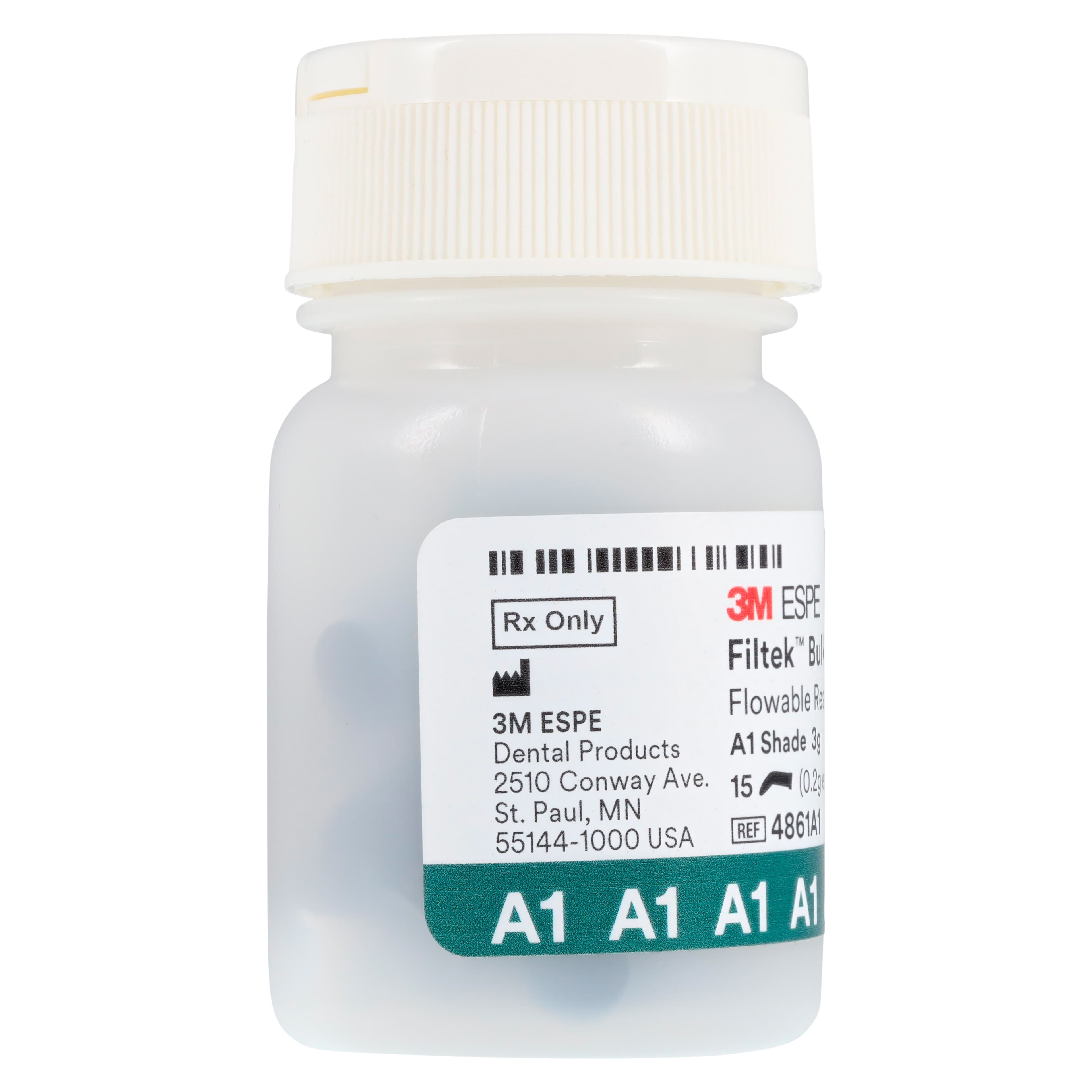 3M Filtek Bulk Fill Flowable Restorative Capsules, Shade A1, 0.2 g, 15/Pk, 4861A1 thumbnail 7