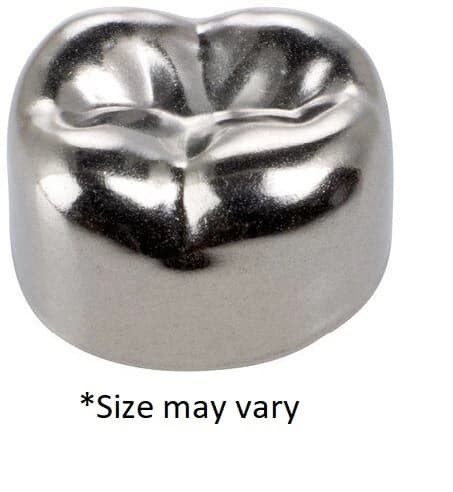 3M Unitek Stainless Steel Permanent Molar Crown, Lower Left First Permanent Molar, Size 1LL, 5/Box, 900331 thumbnail 2