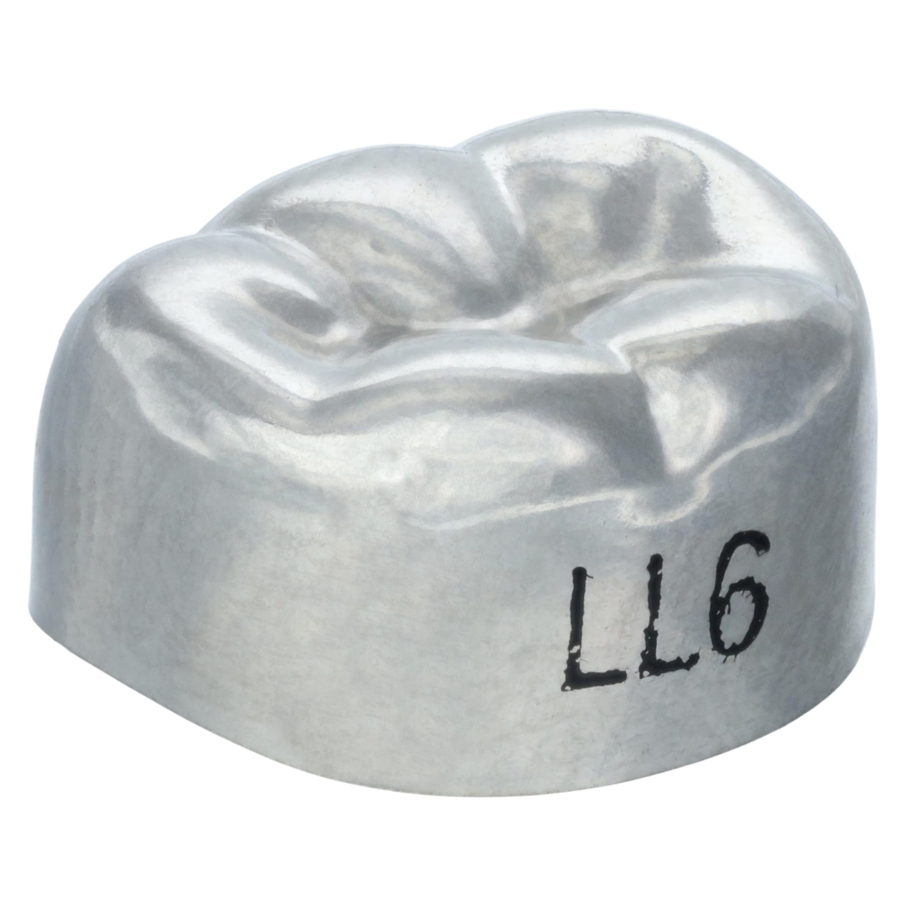 3M Unitek Stainless Steel Primary Molar Crown, Lower Left Second Primary Molar, Size 6 (2LL6), 5/Box, 900236 thumbnail 3