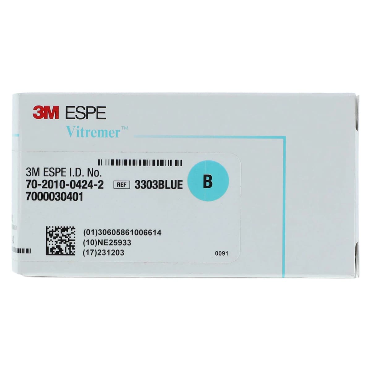 3M Vitremer Core Buildup/Restorative Glass Ionomer Powder Refill, Blue Shade, 9 g Bottle with Spoon, 3303BLUE thumbnail 7