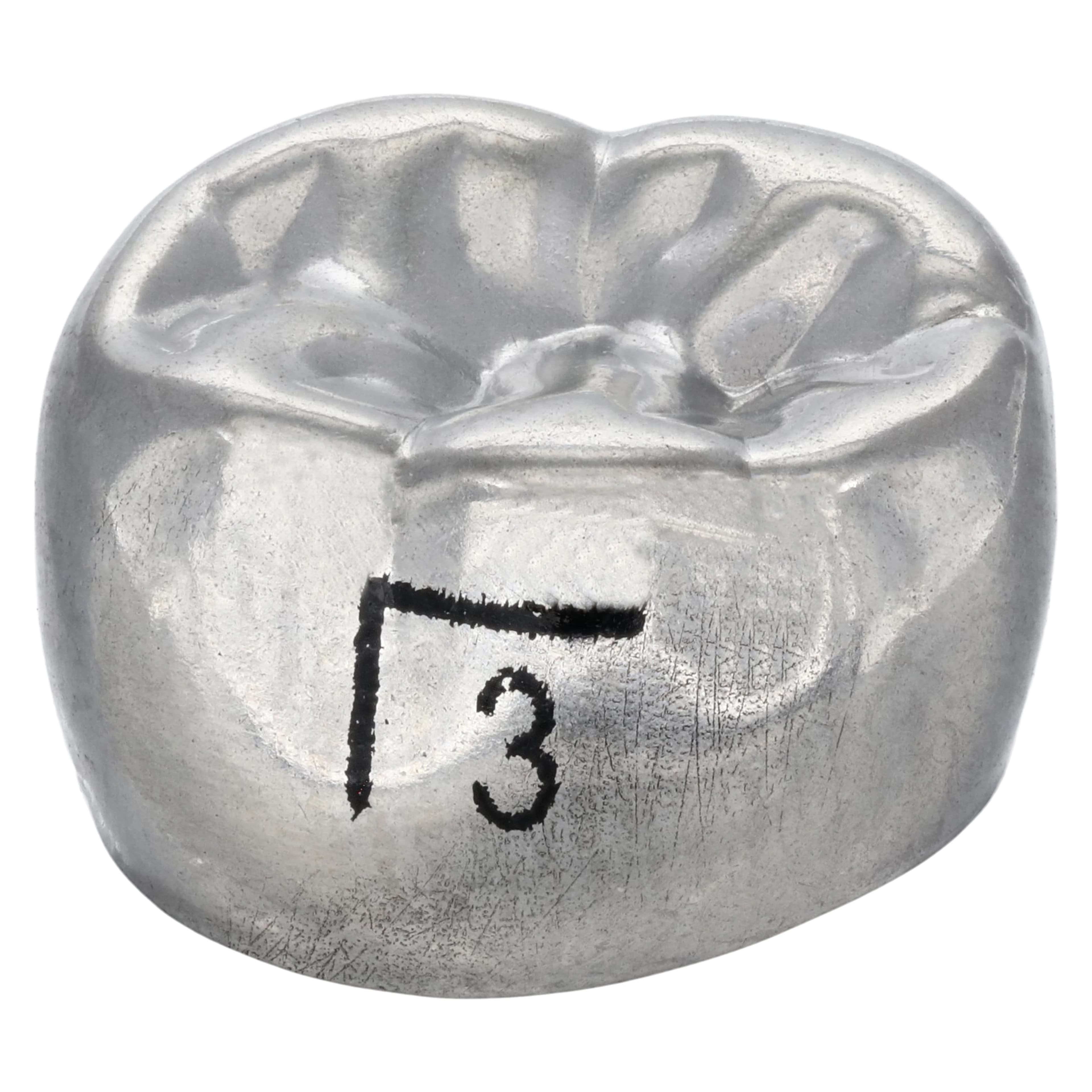 3M ESPE Stainless Steel Permanent Molar Crown, Size 6LL3, Lower Left First Permanent Molar, 5/Box, 6-LL-3 thumbnail 3