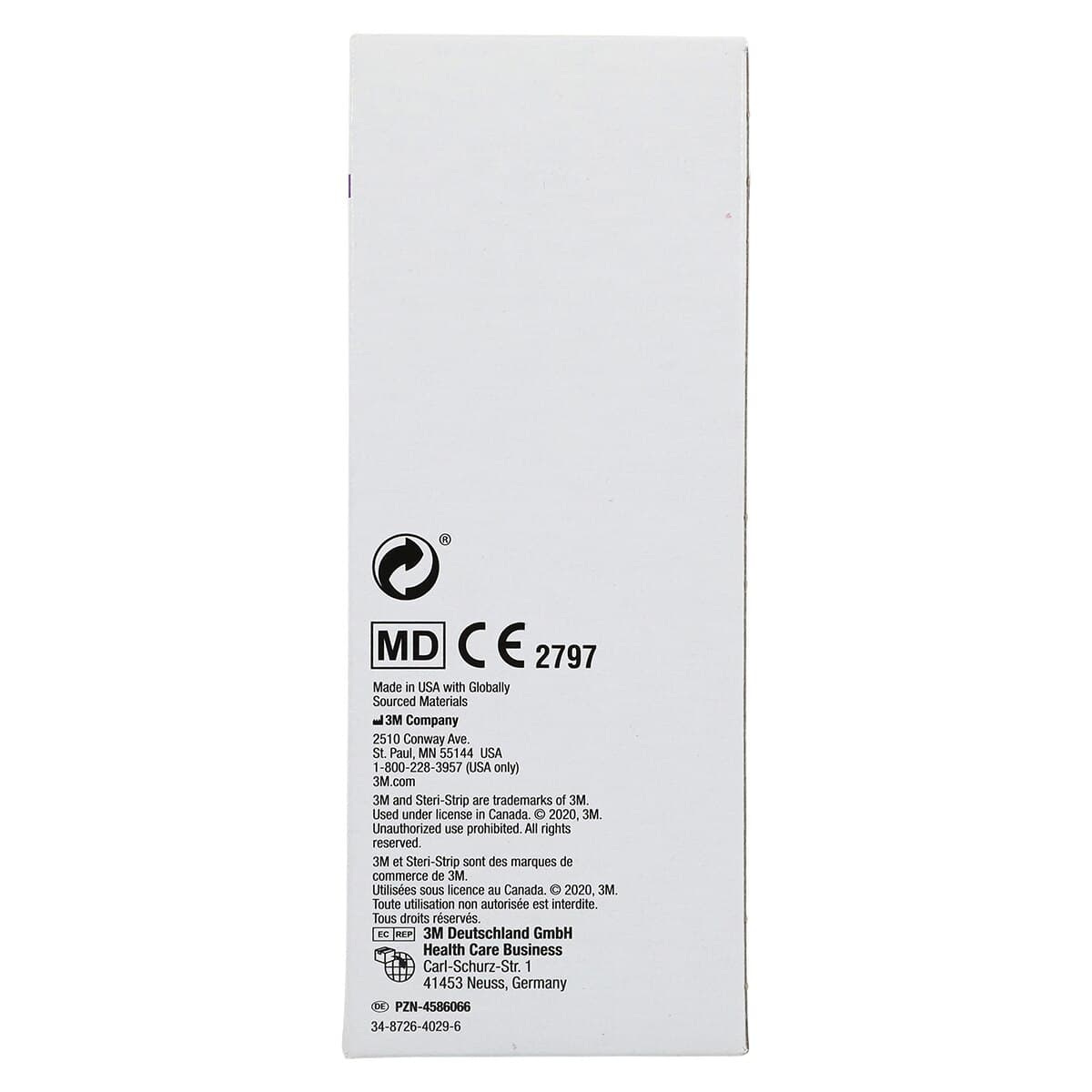 3M Steri-Strip Adhesive Skin Closures, Reinforced, 1/8" x 3", White, 50/Box, R1540 thumbnail 6