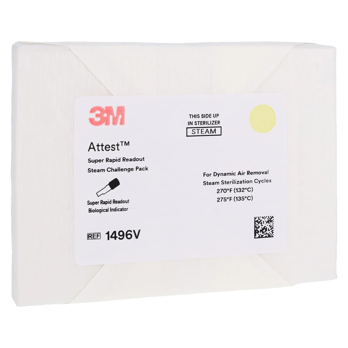 3M Attest Super Rapid Readout Steam Challenge Pack, 24/Case, 1496V - Challenge Pk Super Rapid Read - Image 1