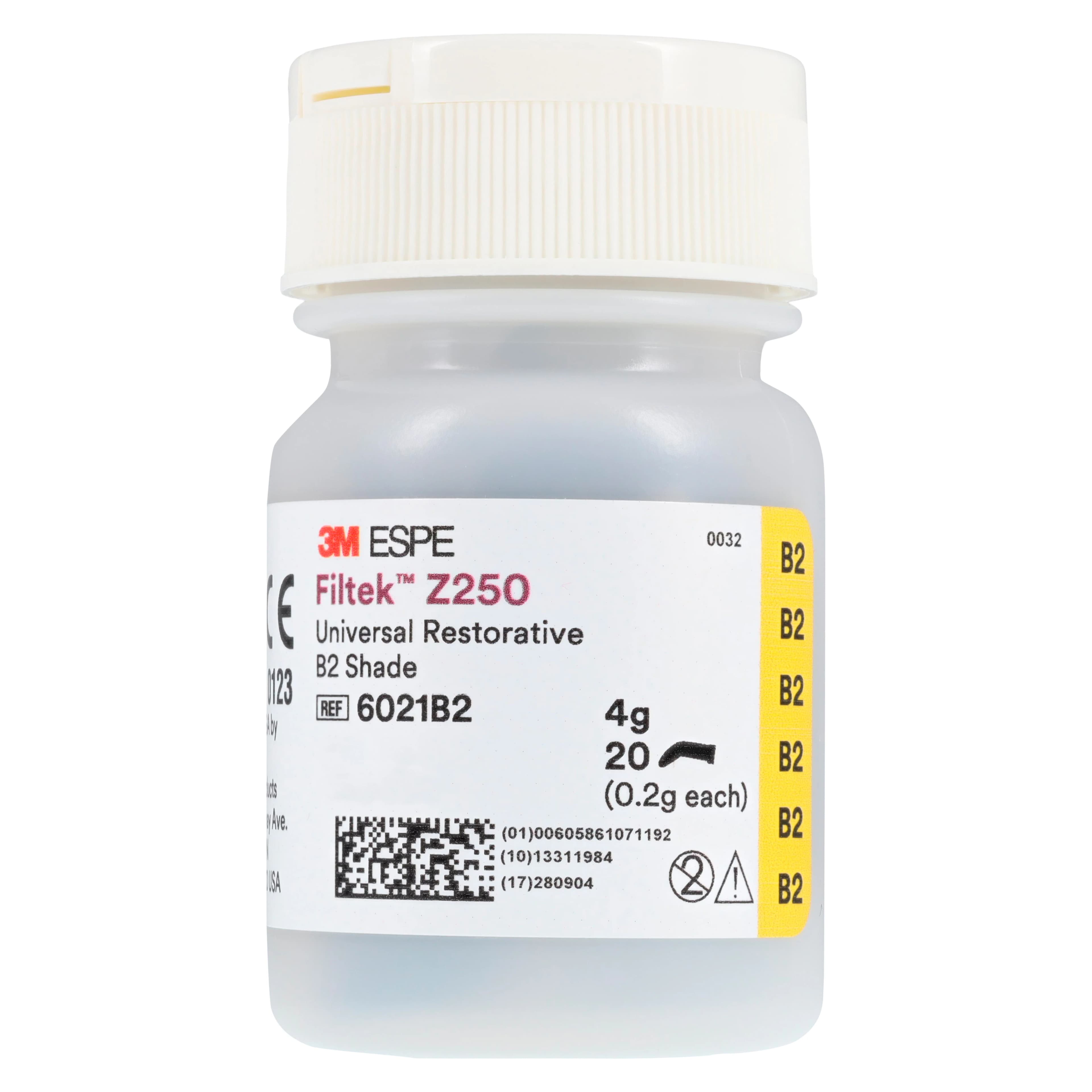 3M Filtek Z250 Universal Restorative Capsules, Shade B2, 0.2 g, 20/Pk, 6021B2 thumbnail 4