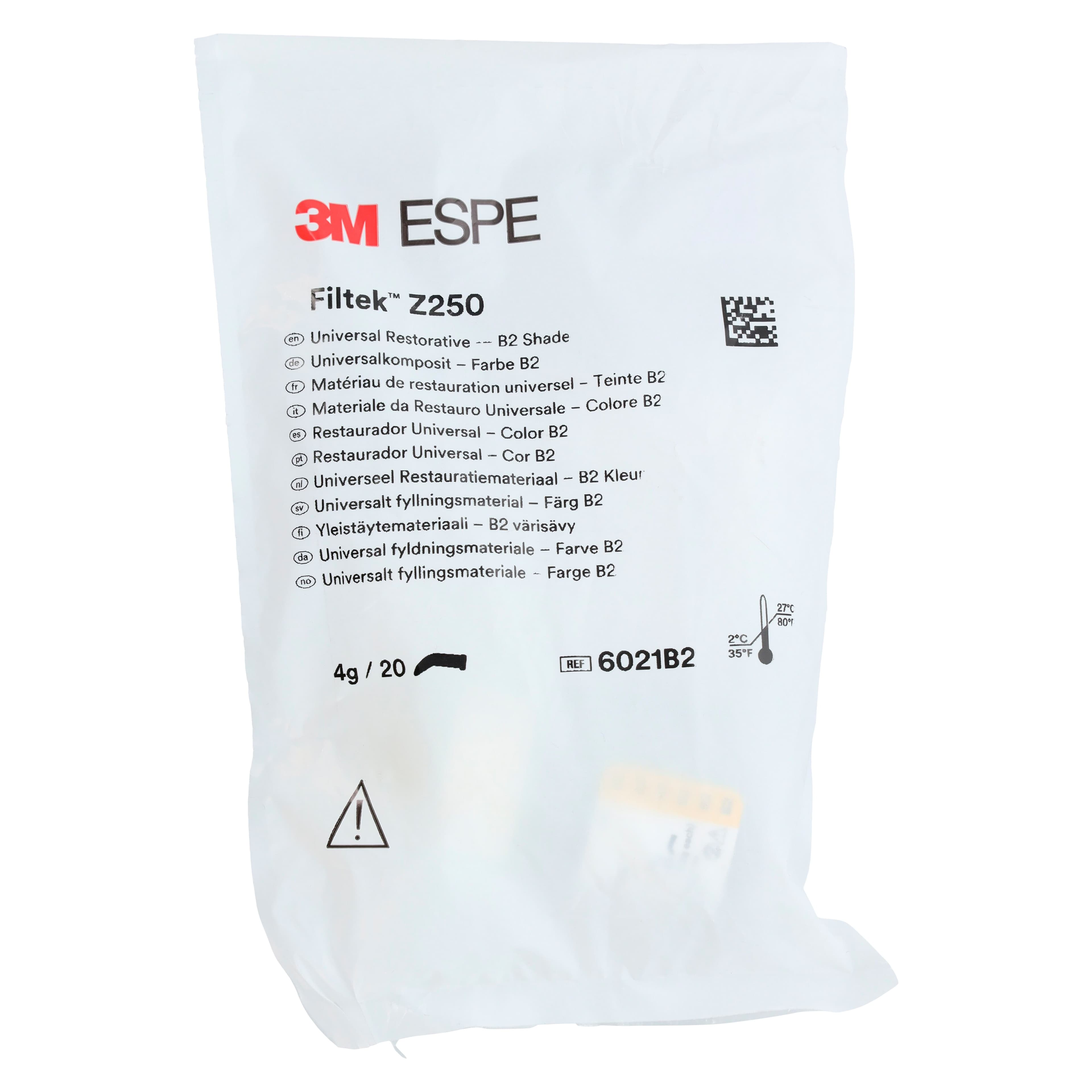 3M Filtek Z250 Universal Restorative Capsules, Shade B2, 0.2 g, 20/Pk, 6021B2 thumbnail 6