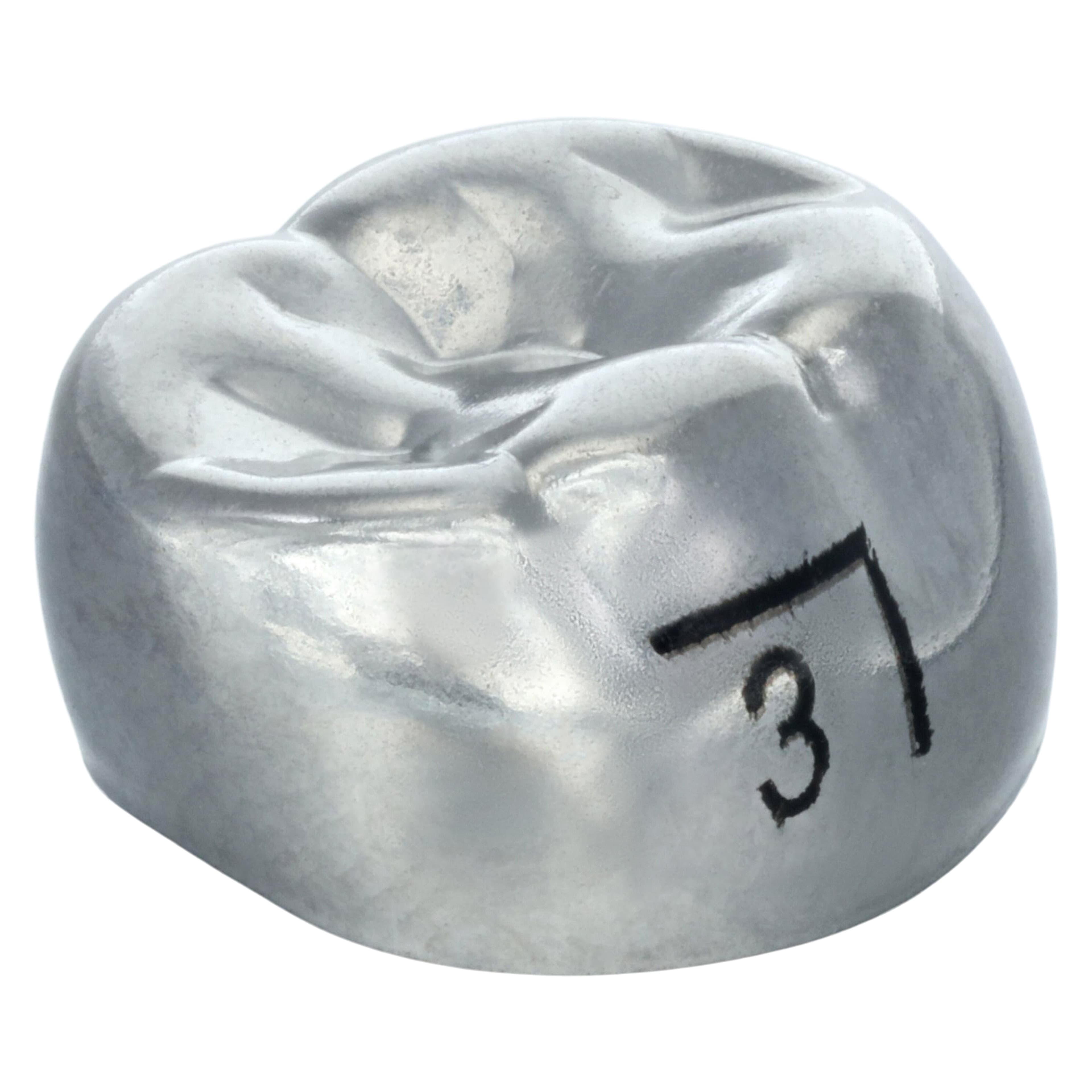 3M ESPE Stainless Steel Permanent Molar Crown, 6LR3, Lower Right First Permanent Molar, Size 3, 5/Box thumbnail 3