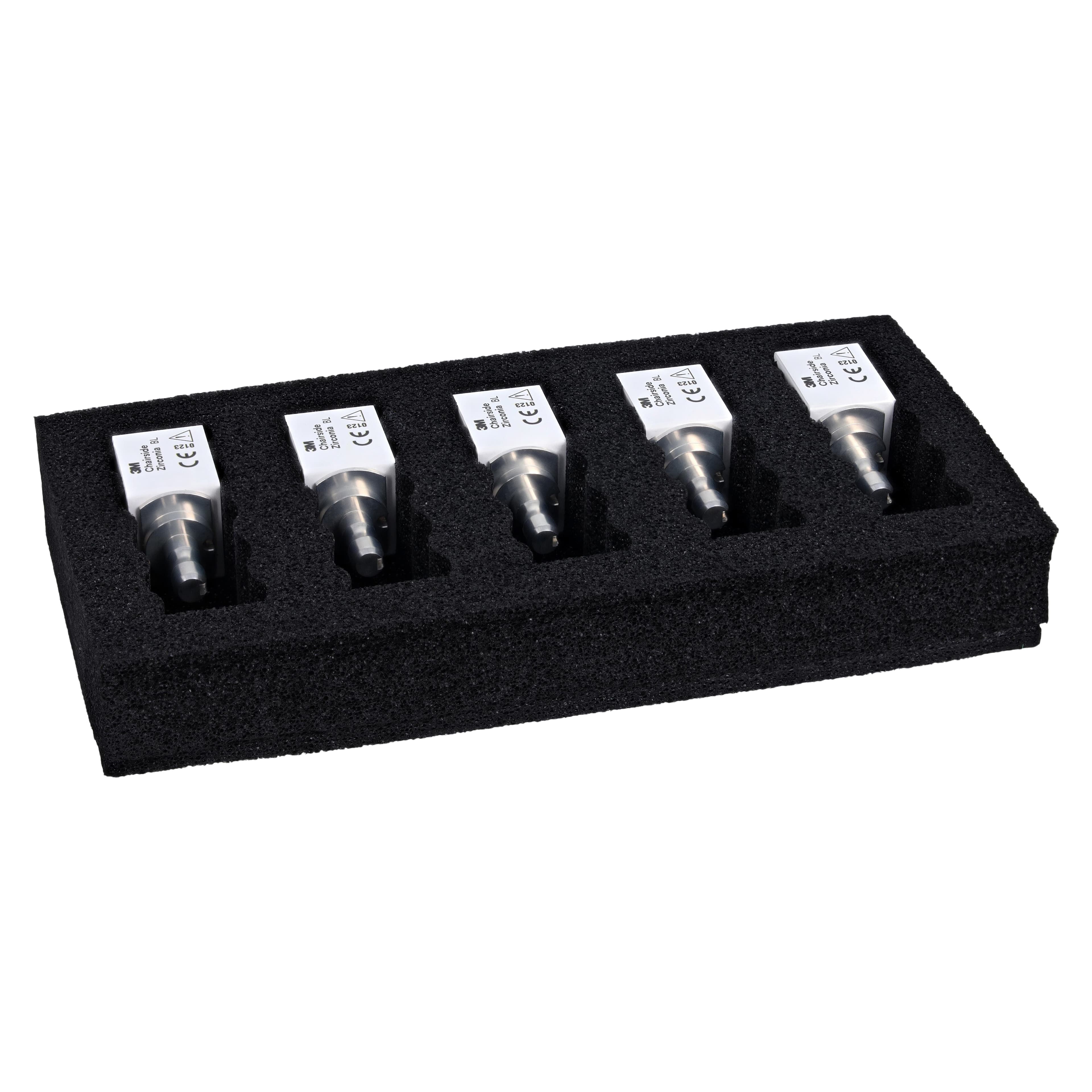 3M (Solventum) Chairside Zirconia Crown Block for CEREC, 20 mm, Shade BL (Bleach), Refill 5/Pk, 69940 thumbnail 2