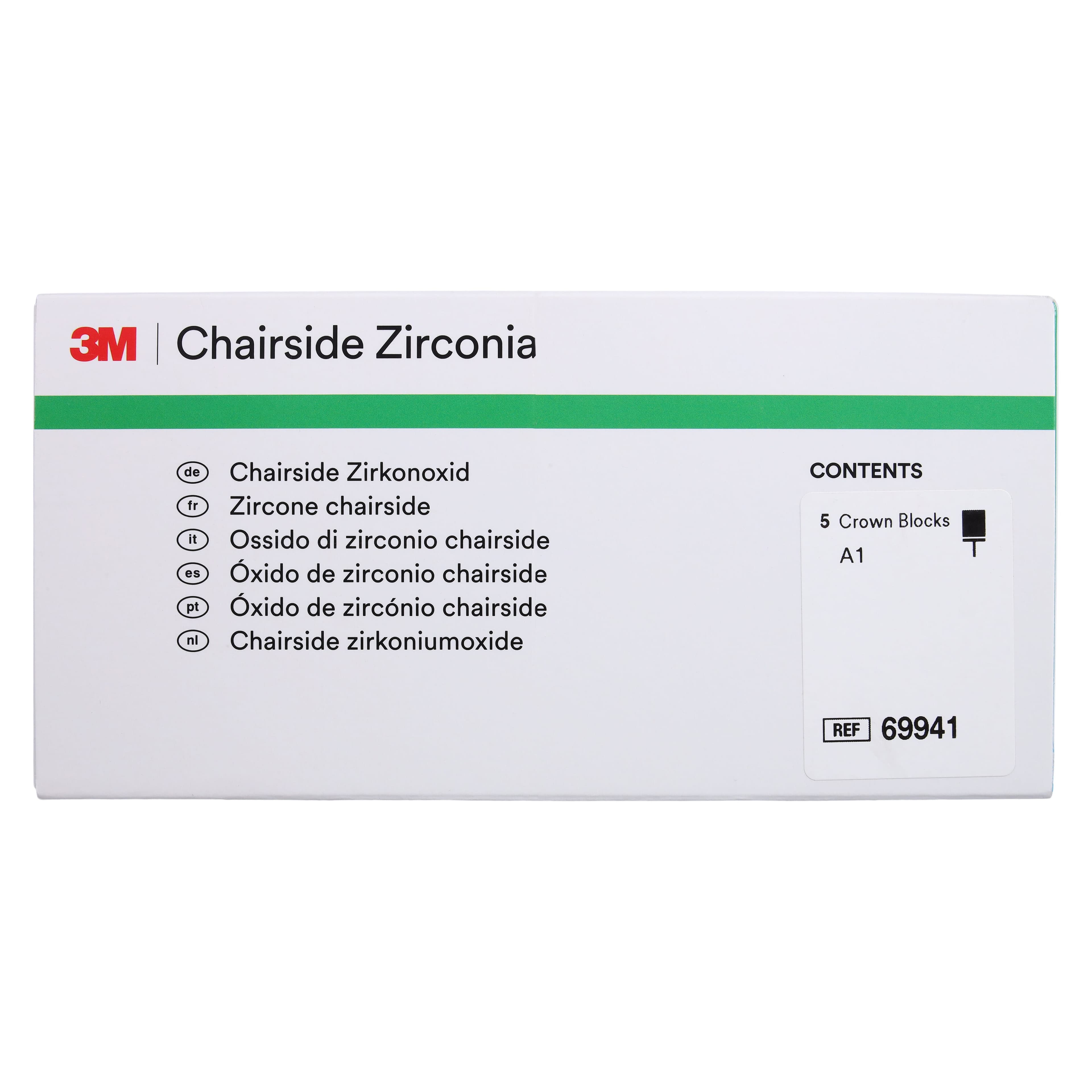 Solventum (3M) Chairside Zirconia Crown Block Refill for CEREC, Shade A1, 20 mm, 5/Pkg, 69941 thumbnail 5