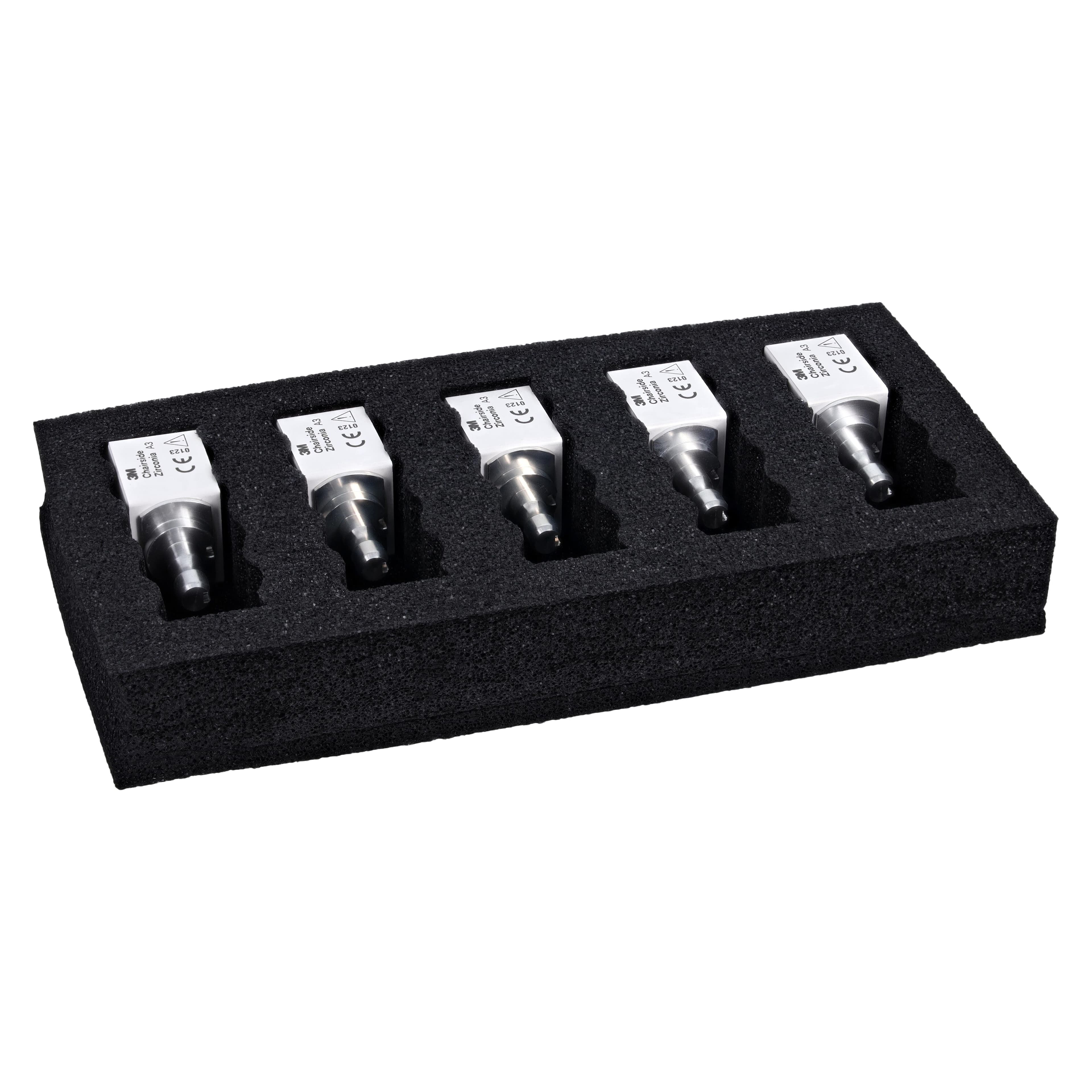3M/Solventum Chairside Zirconia Crown Block Refill for CEREC, Shade A3, 20 mm, 5/Pkg, 69943 thumbnail 3