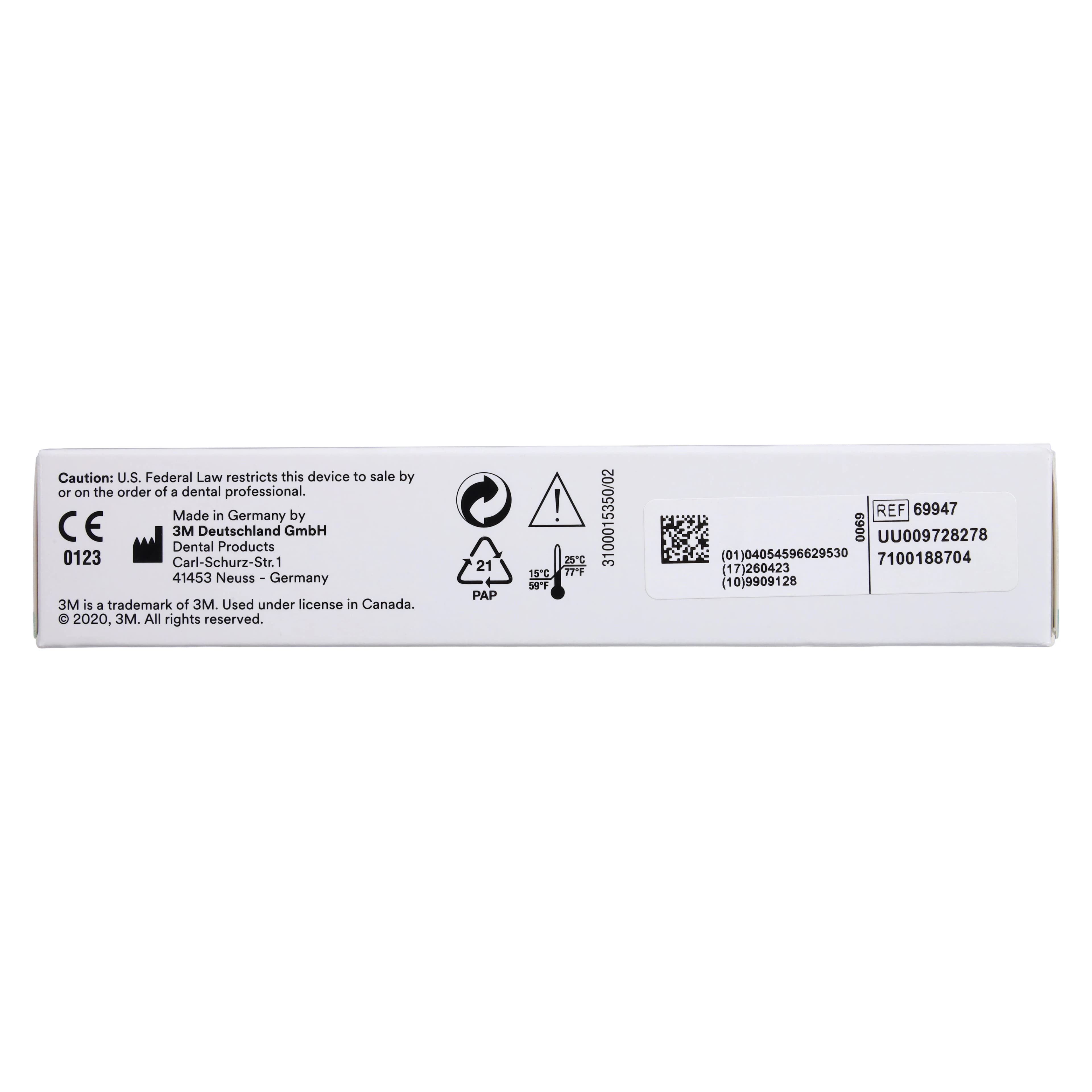 3M/Solventum Chairside Zirconia CEREC Crown Block Refill, Shade D2, 20 mm, 5/Pkg, 69947 thumbnail 6