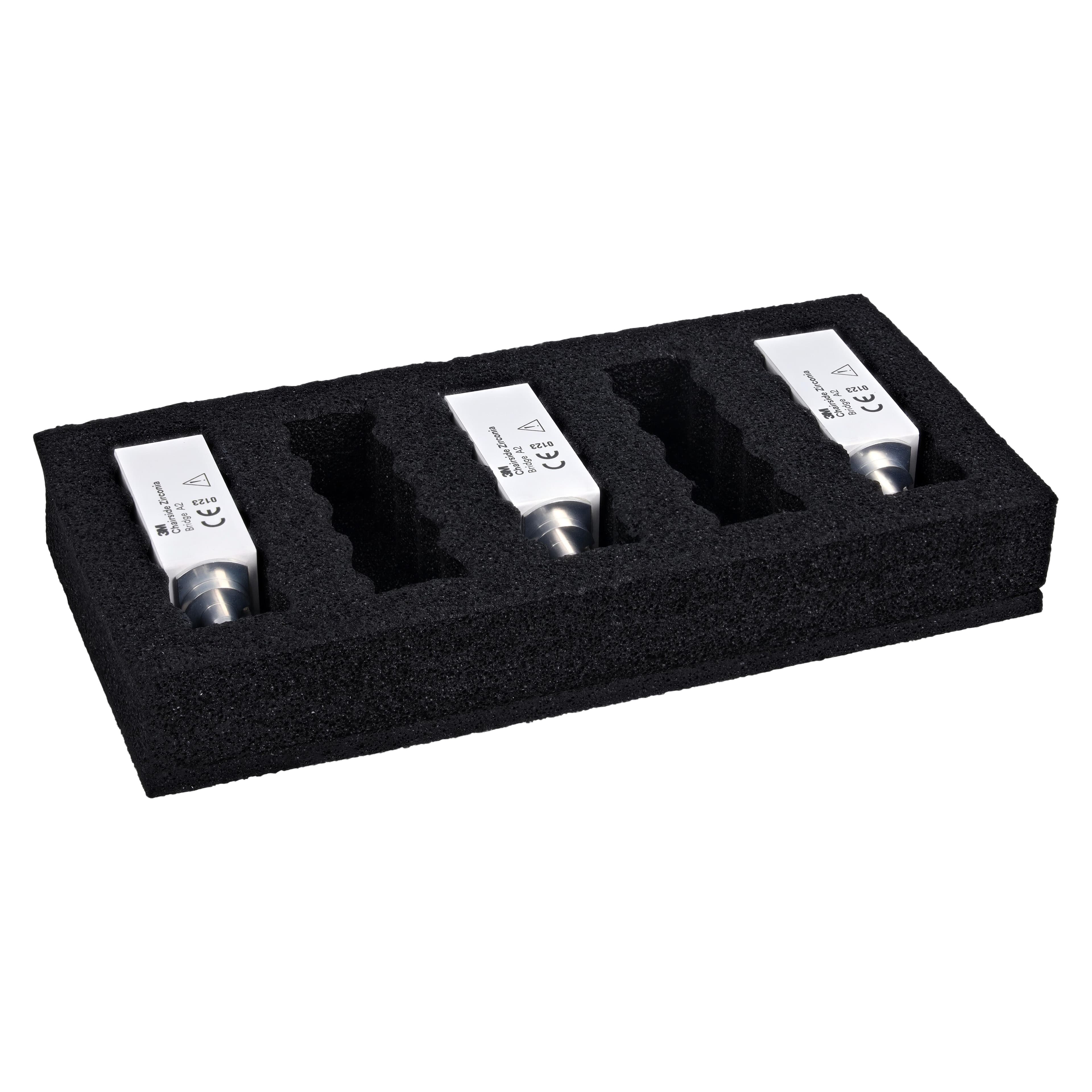 Solventum (3M) Chairside Zirconia Bridge Block Refill, 39 mm, Shade A2, 3/Pk, 69950 thumbnail 3
