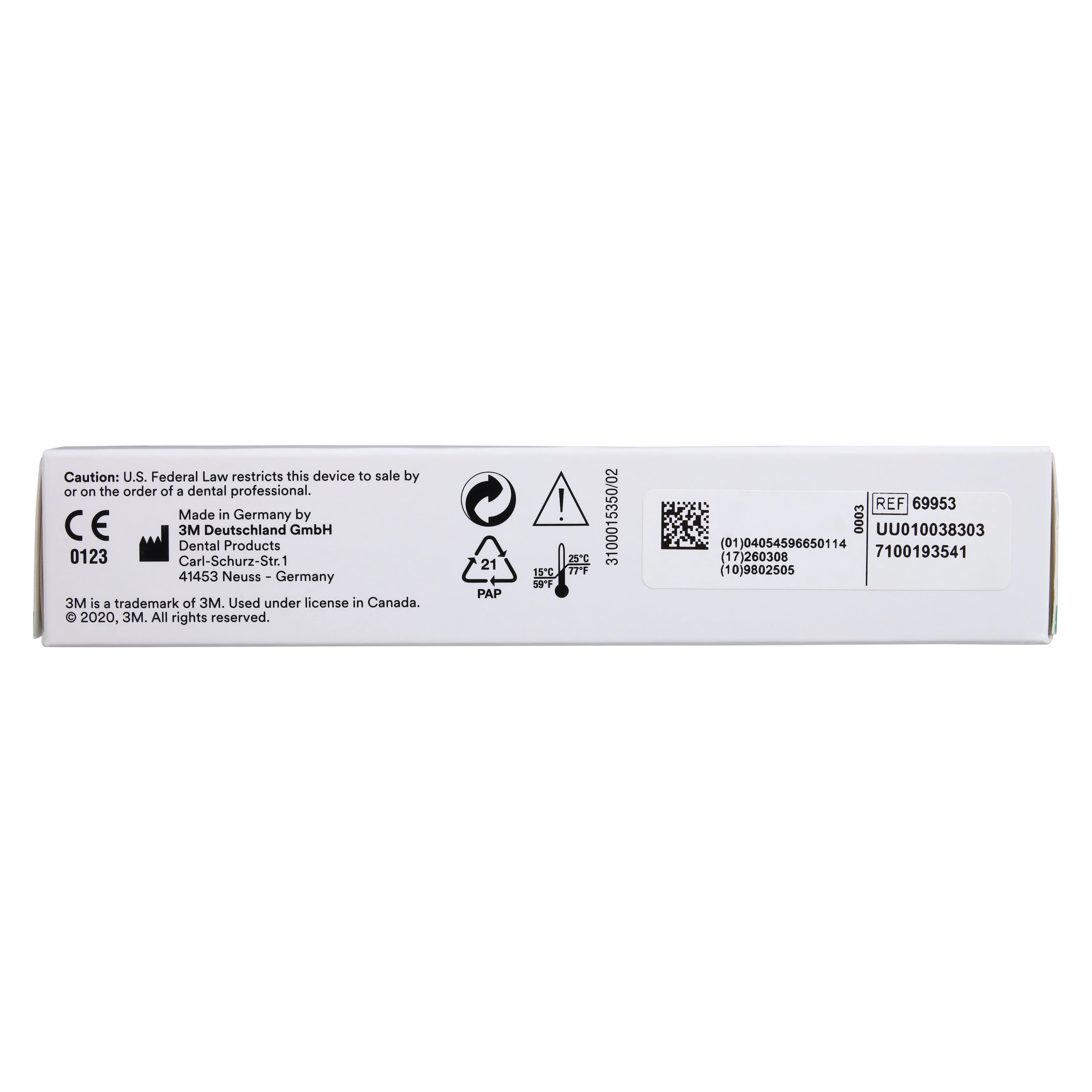 Solventum (3M) Chairside Zirconia Bridge Block, 39 mm, Shade B1, Refill, 3/Pk, 69953 thumbnail 6