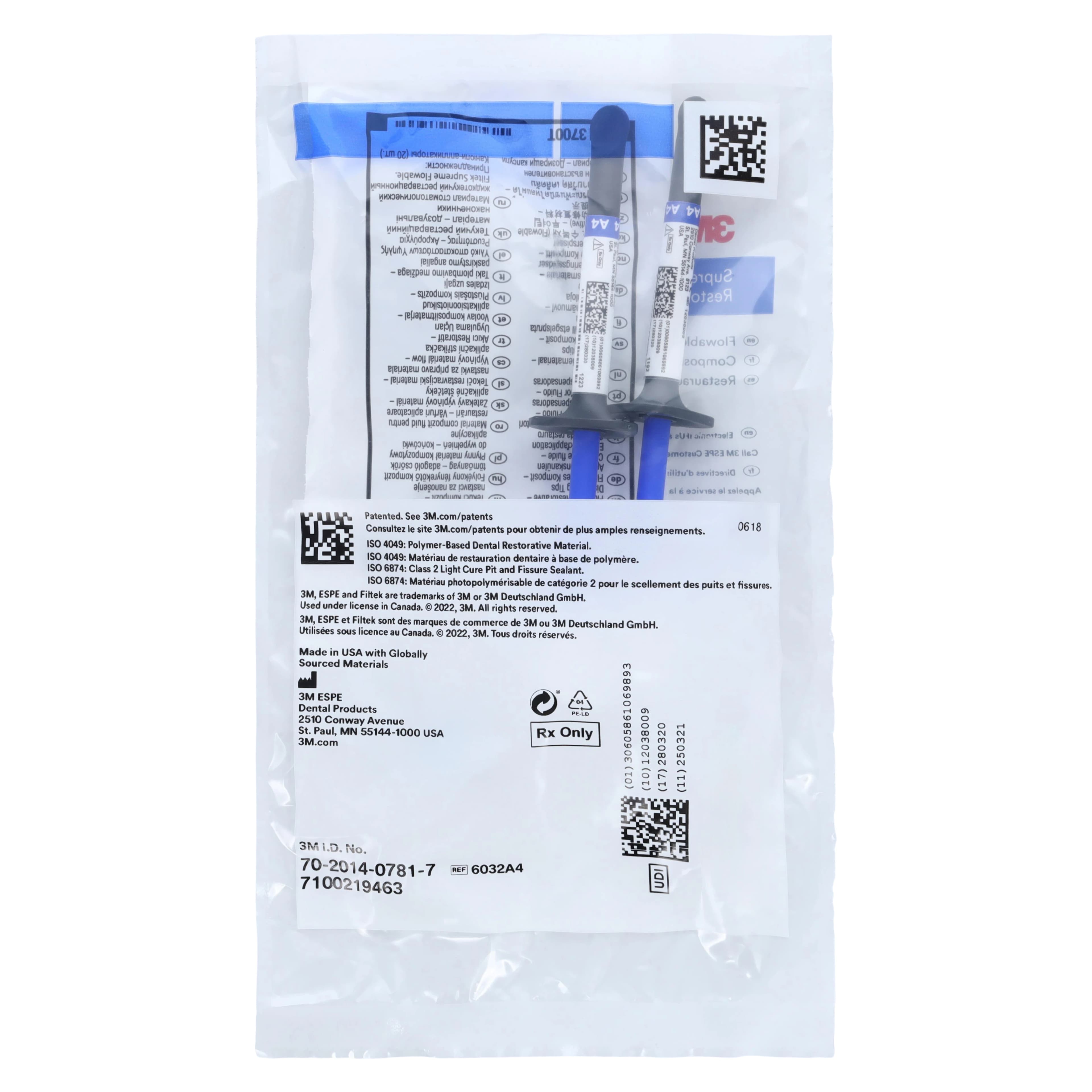 3M Filtek Supreme Ultra Flowable Restorative Syringe Refill, Shade A4, 2 g, 2/Pk, 6032A4 thumbnail 9