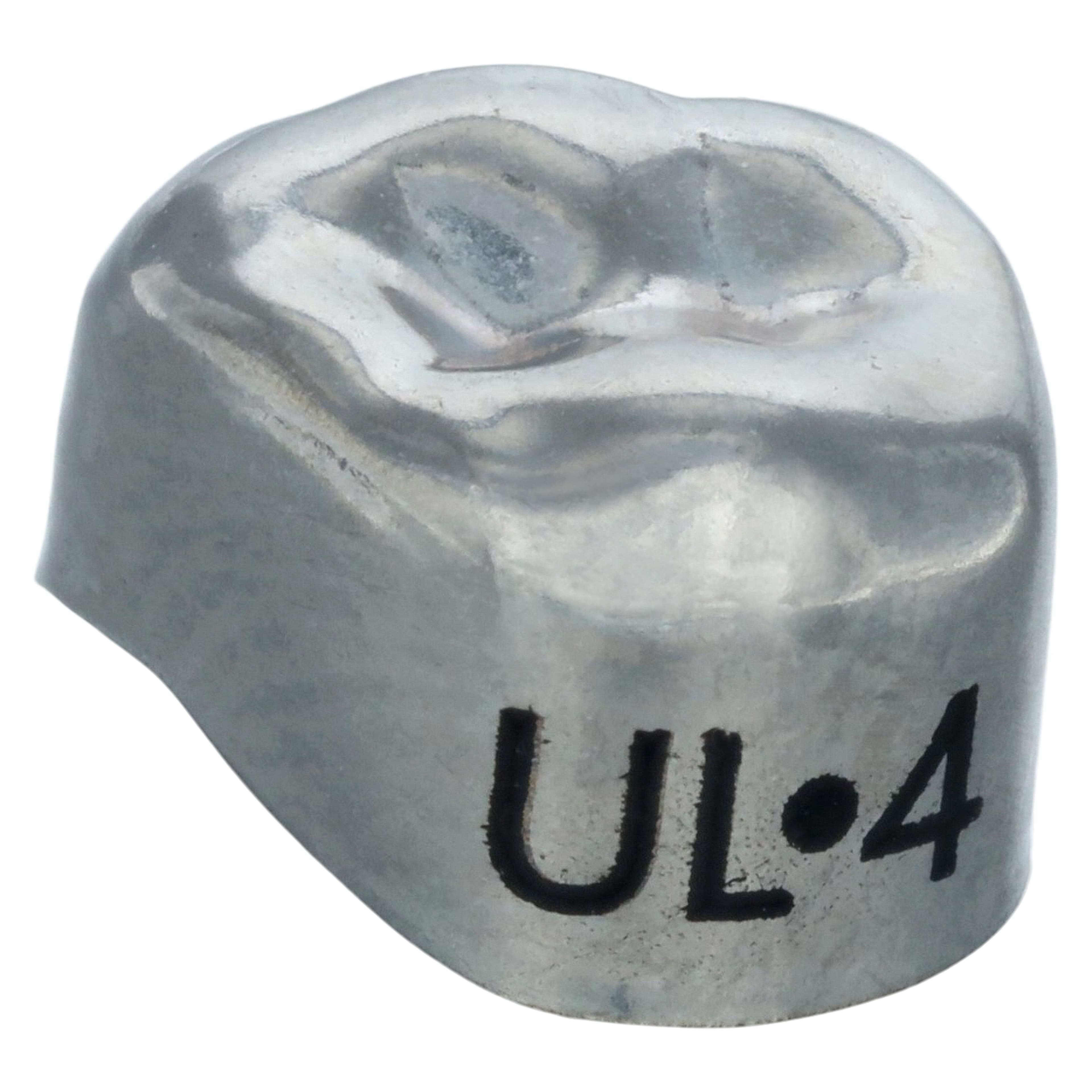 3M Unitek Stainless Steel Primary Molar Crown, Upper Left First Primary Molar, Size 4, 5/Box, 900114 thumbnail 3