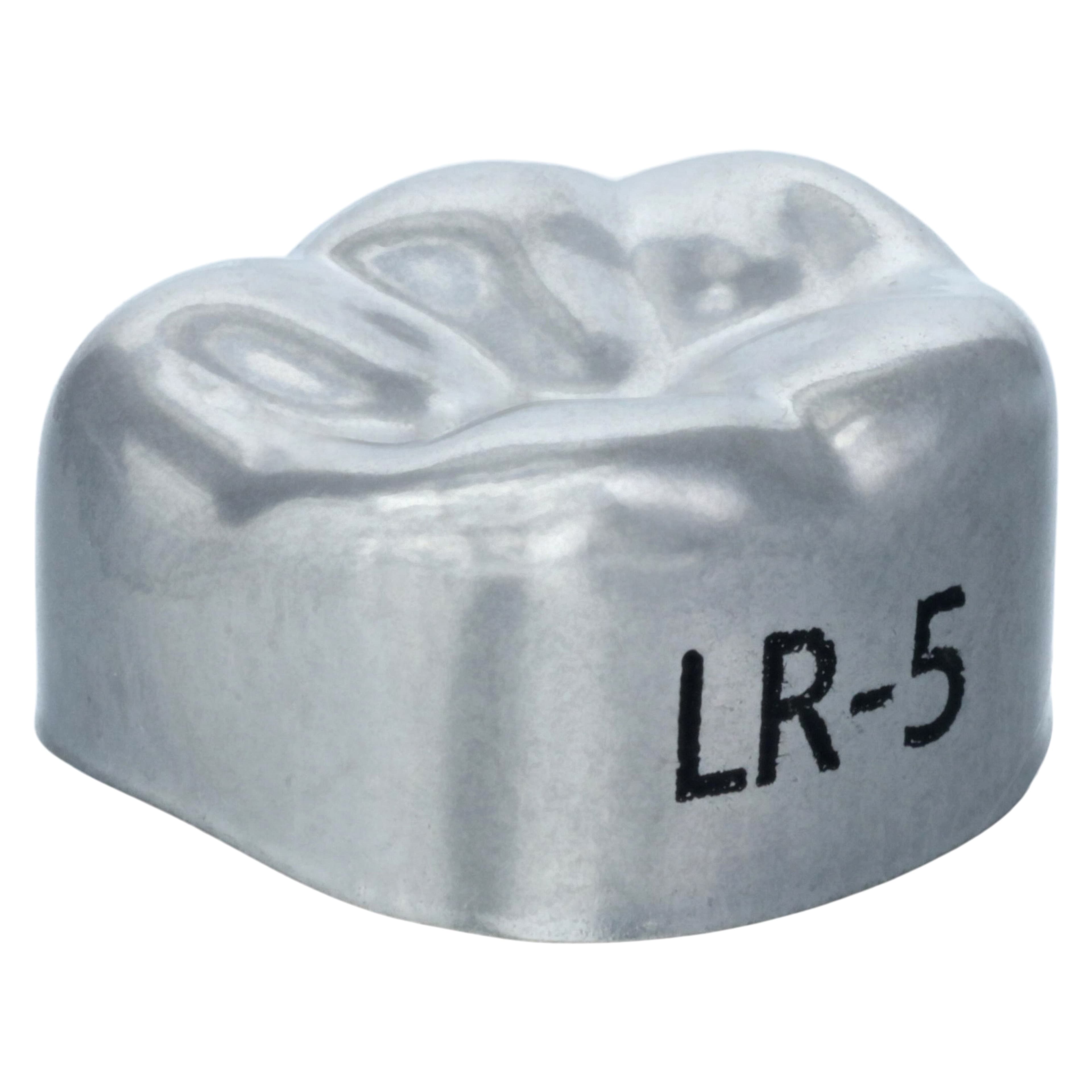 3M Unitek Stainless Steel Permanent Molar Crown, Lower Right First Permanent Molar, Size 5LR, 5/Box, 900345 thumbnail 3