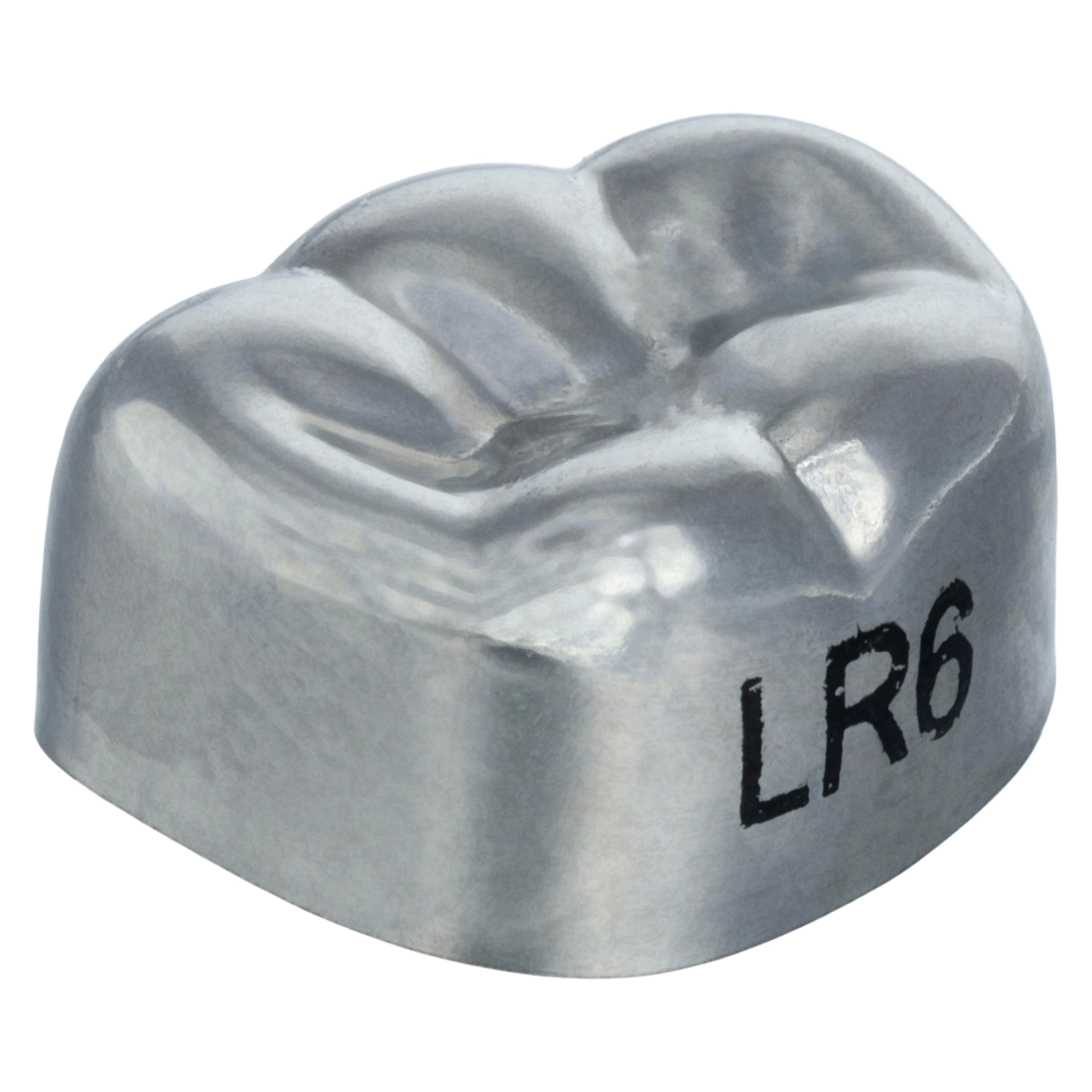 3M Unitek Stainless Steel Primary Molar Crown, Lower Right Second Primary Molar, Size 6 (LR6), 5/Box, 900246 thumbnail 3