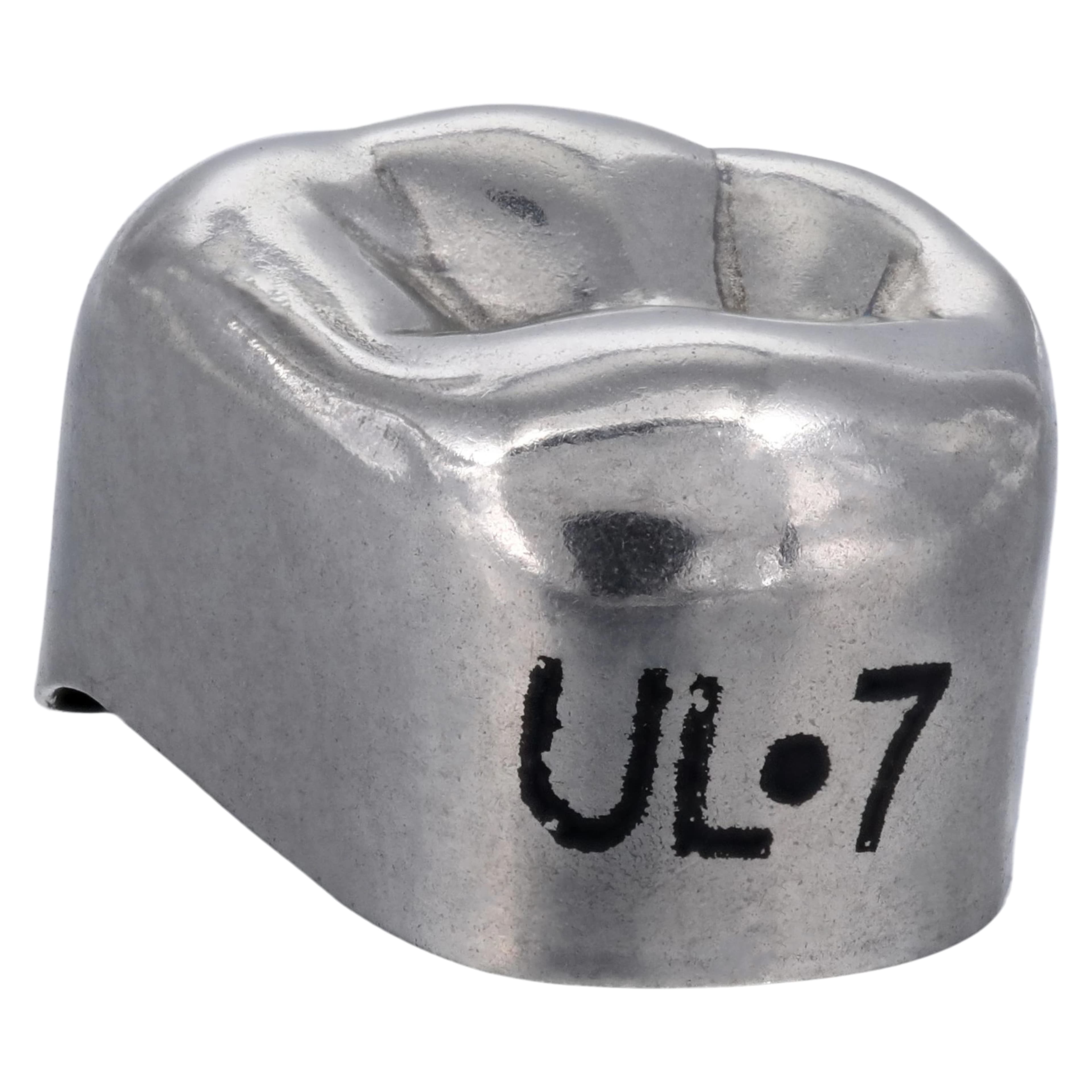 3M Unitek Stainless Steel Primary Molar Crown, Upper Left First Molar, Size 7, 5/Box, 900117 thumbnail 3