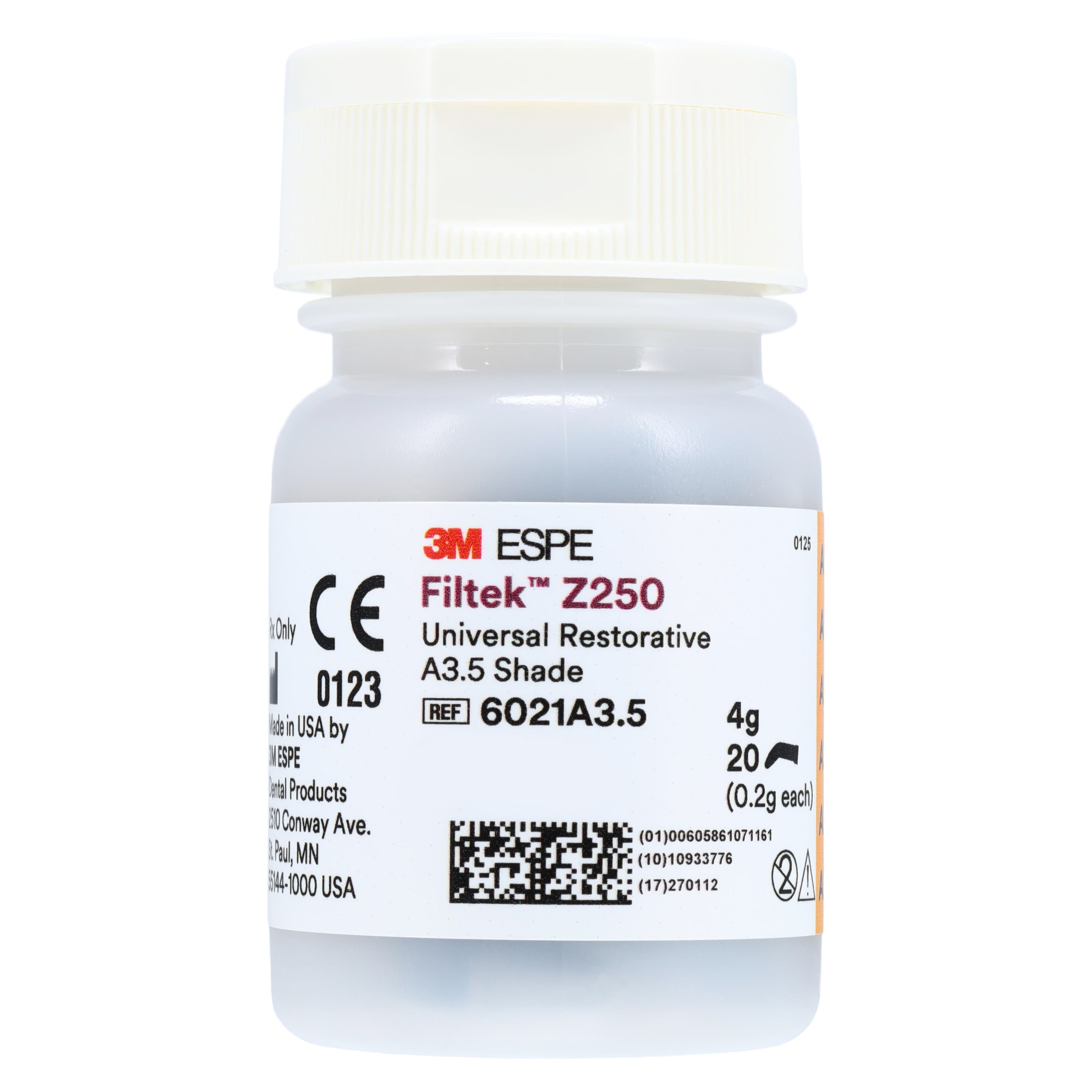 3M Filtek Z250 Universal Restorative Capsules, A3.5, 0.2 g, 20/Pk, 6021A3.5 thumbnail 3