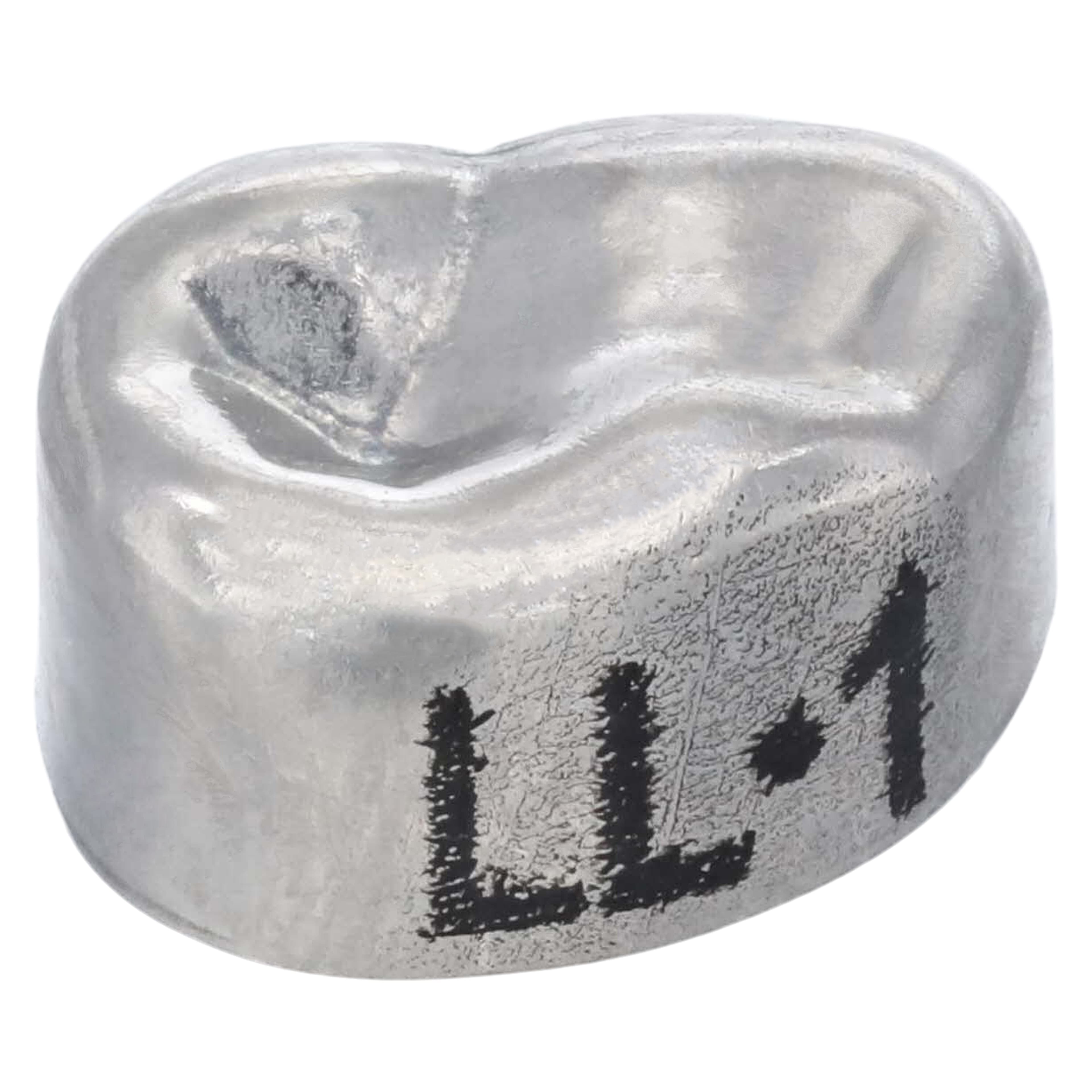 3M Unitek Stainless Steel Primary Molar Crown, Lower Left First Molar, Size 1 (LL1), 5/Box, 900131 thumbnail 3