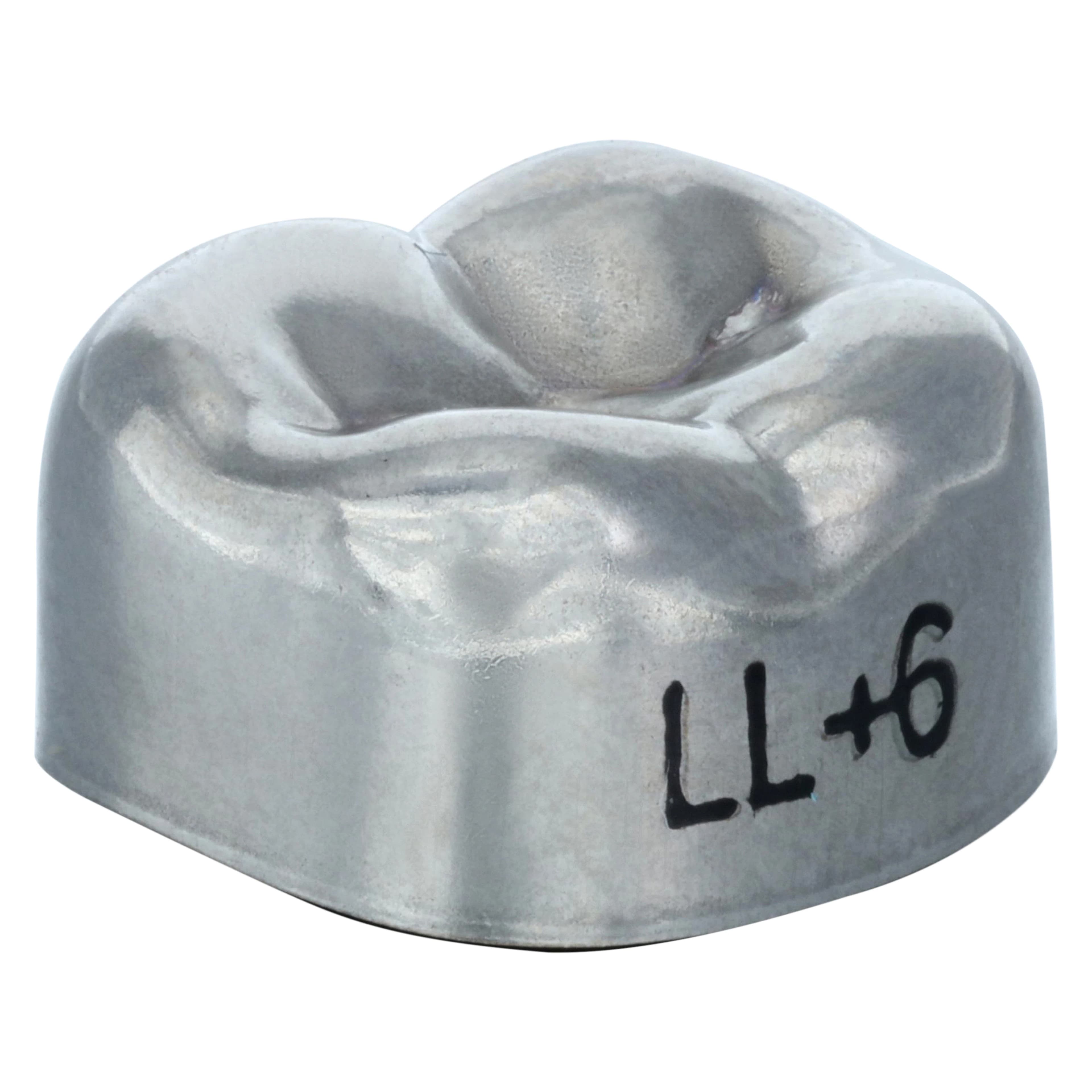 3M Unitek Permanent Stainless Steel Crowns, Lower Left Second Permanent Molar, Size 6 (LL6), 5/Box, 900436 thumbnail 3