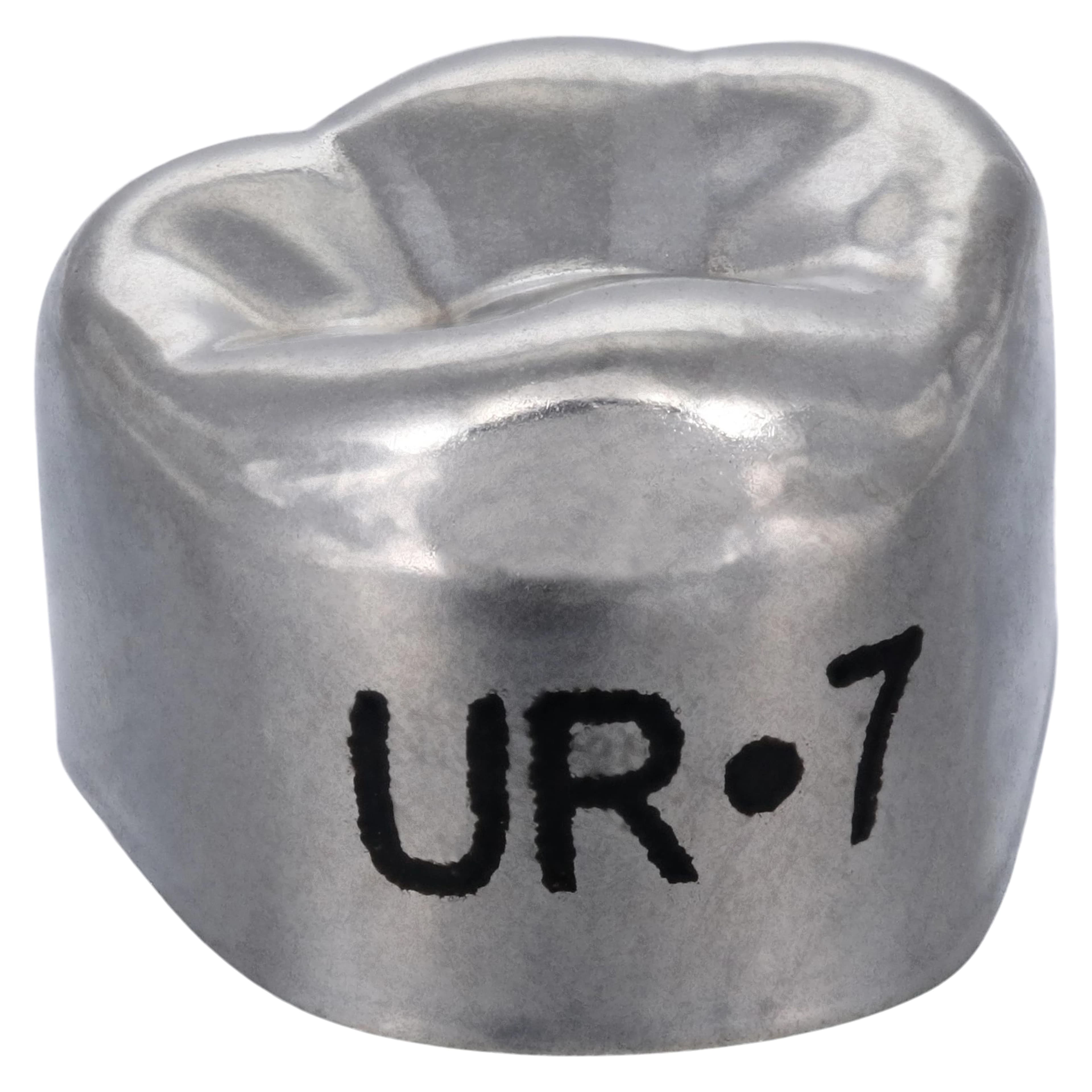 3M Unitek Stainless Steel Primary Molar Crown, Upper Right First Molar, Size 7, 5/Box, 900127 thumbnail 3