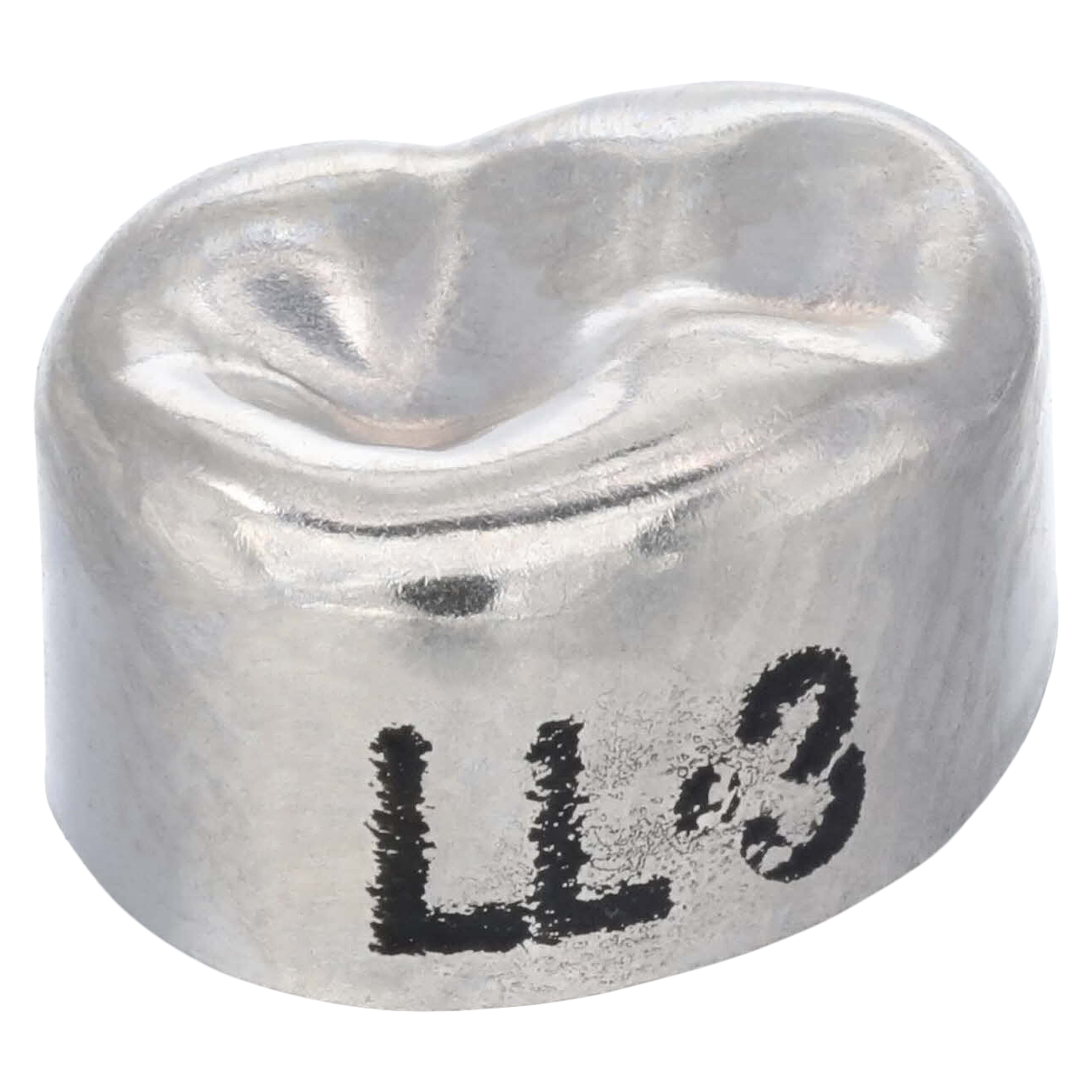 3M Unitek Stainless Steel Primary Molar Crown, Lower Left First Molar, Size 3 (LL3), 5/Box, 900133 thumbnail 3