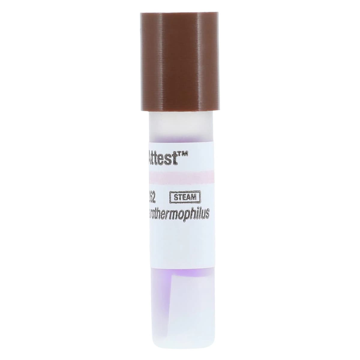 3M Attest Biological Indicator for Steam Sterilization, Brown Cap, 48-Hour Readout, 100/Pack, 1262 thumbnail 4