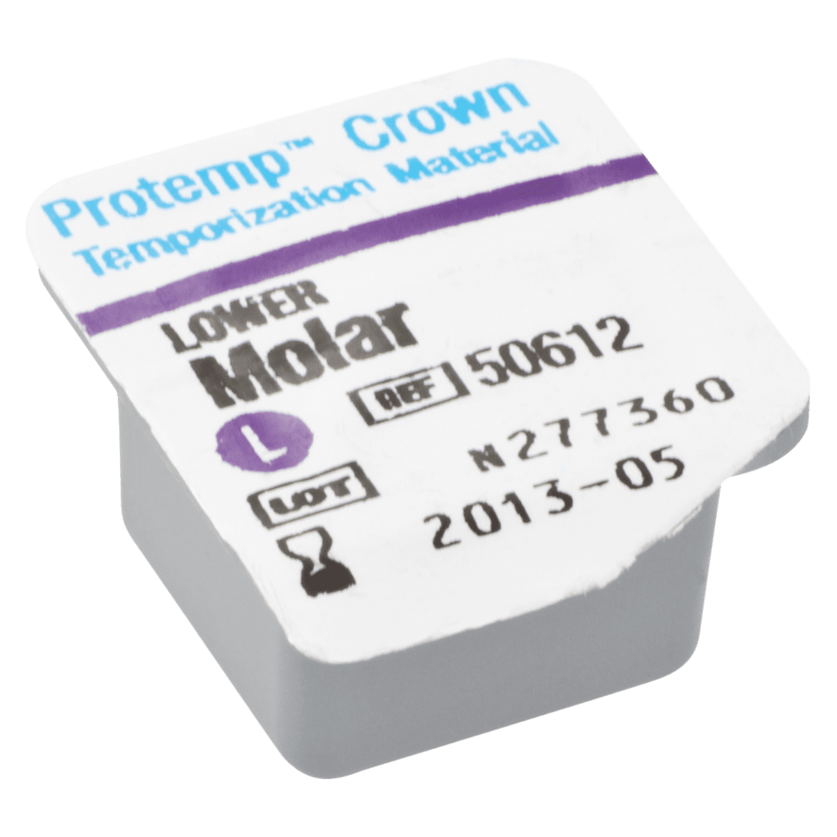 Protemp Crown Temporization Material, Adult Refill, Lower Large Molar, Universal Shade, 5/Pk, 50612 thumbnail 2