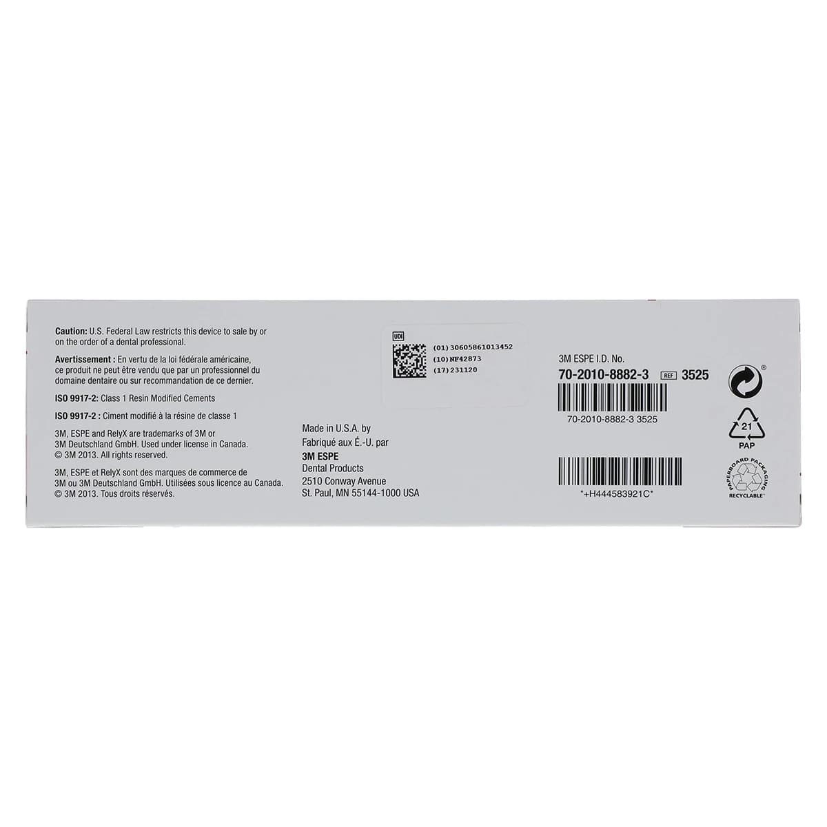 RelyX Luting Plus Resin-Modified Glass Ionomer Cement, Clicker Dispenser Refill, 11 g, 2/Pk, 3525 thumbnail 6