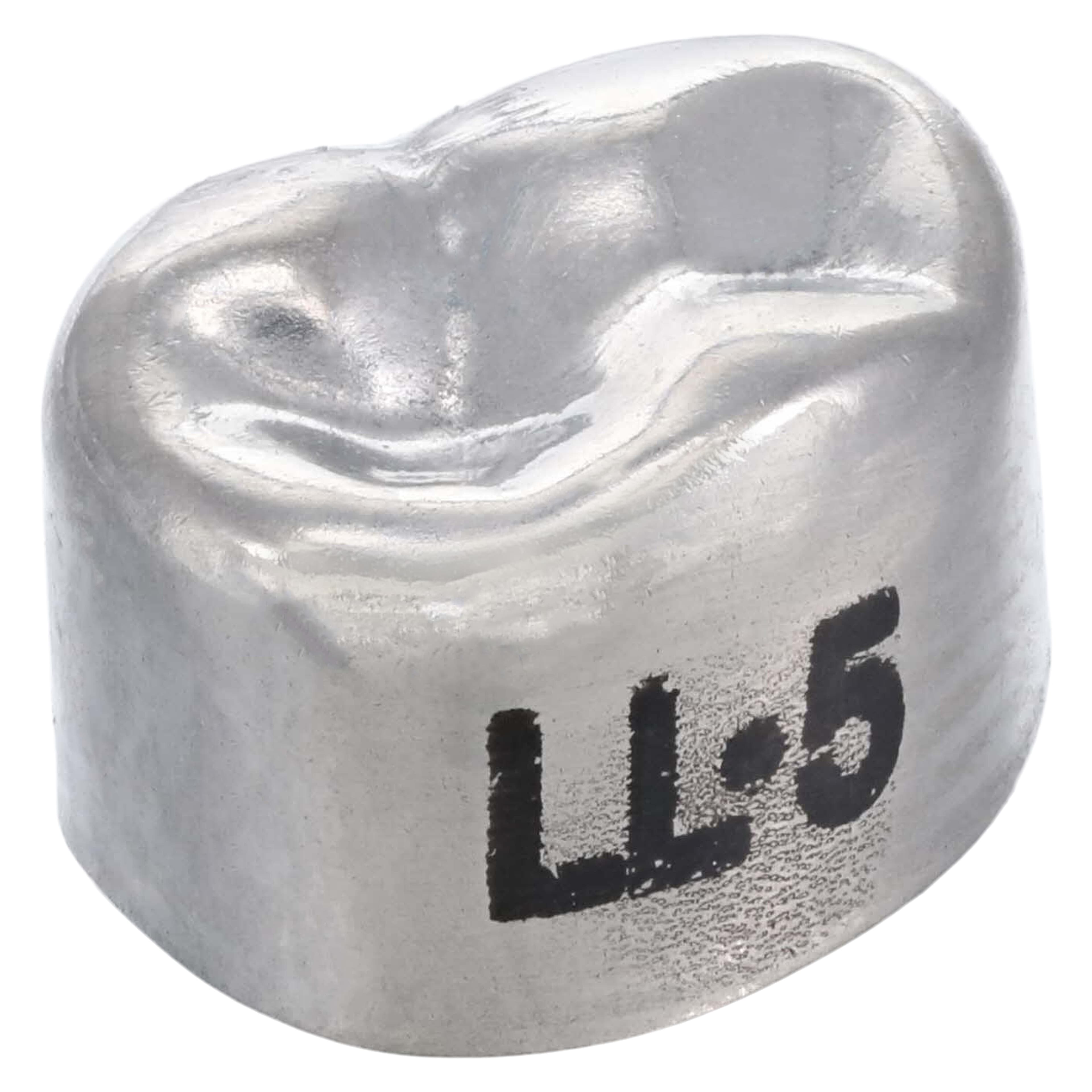 3M Unitek Stainless Steel Primary Molar Crown, Lower Left First Molar, Size 5 (LL5), 5/Box, 900135 thumbnail 3